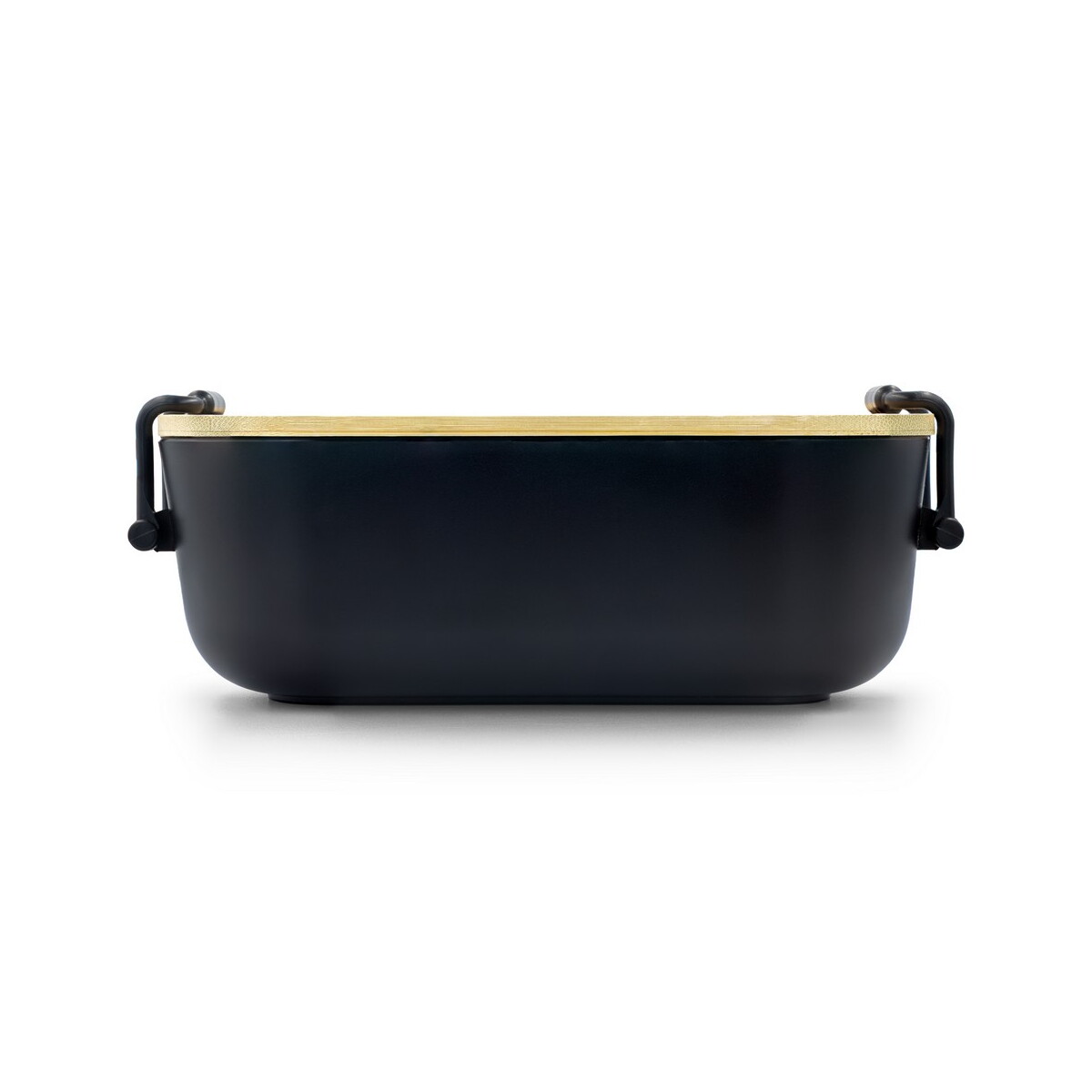 Lunchboxy z logo – pudełko śniadaniowe 900 ml | loes – czarne VA936-03_ISD01 Pudełko śniadaniowe 900 ml | Loes - czarne VA936-03_ISD01