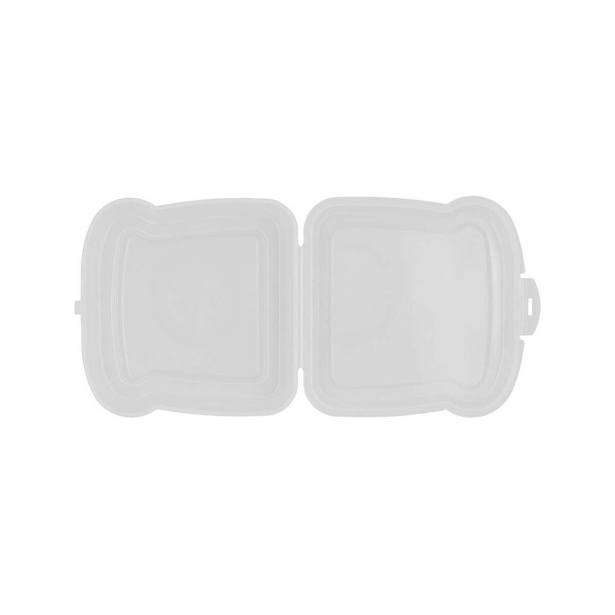 Lunchboxy z logo – pudełko śniadaniowe „kanapka” 450 ml | saffo – białe VA919-02_AAA02 Pudełko śniadaniowe