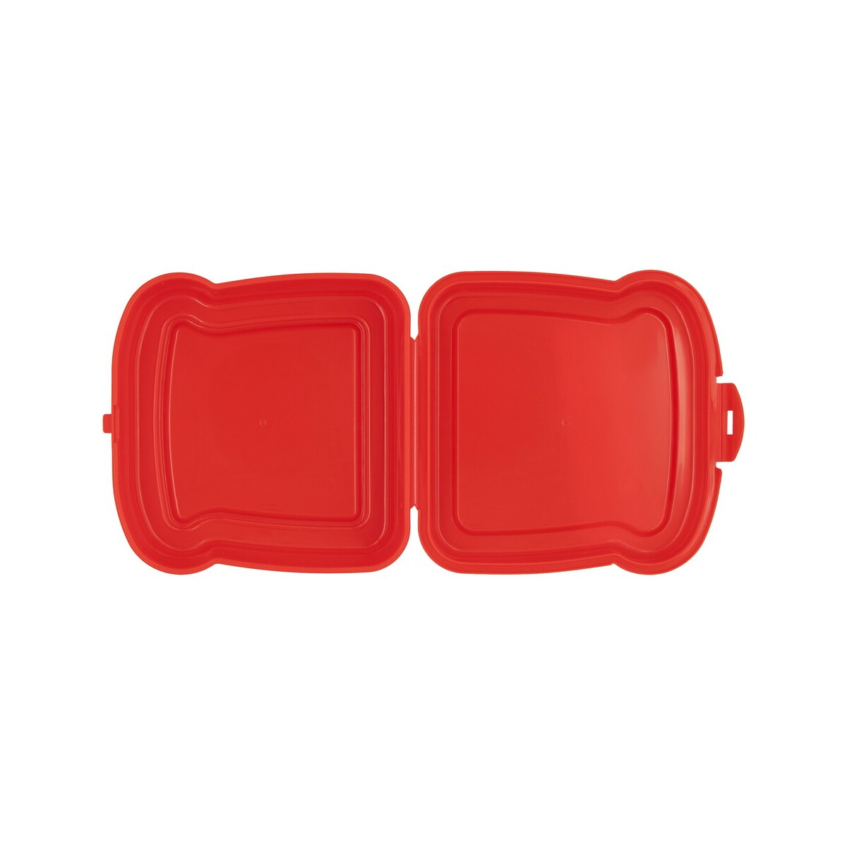 Lunchboxy z logo – pudełko śniadaniowe „kanapka” 450 ml | saffo – czerwone VA919-05_AAA02 Pudełko śniadaniowe