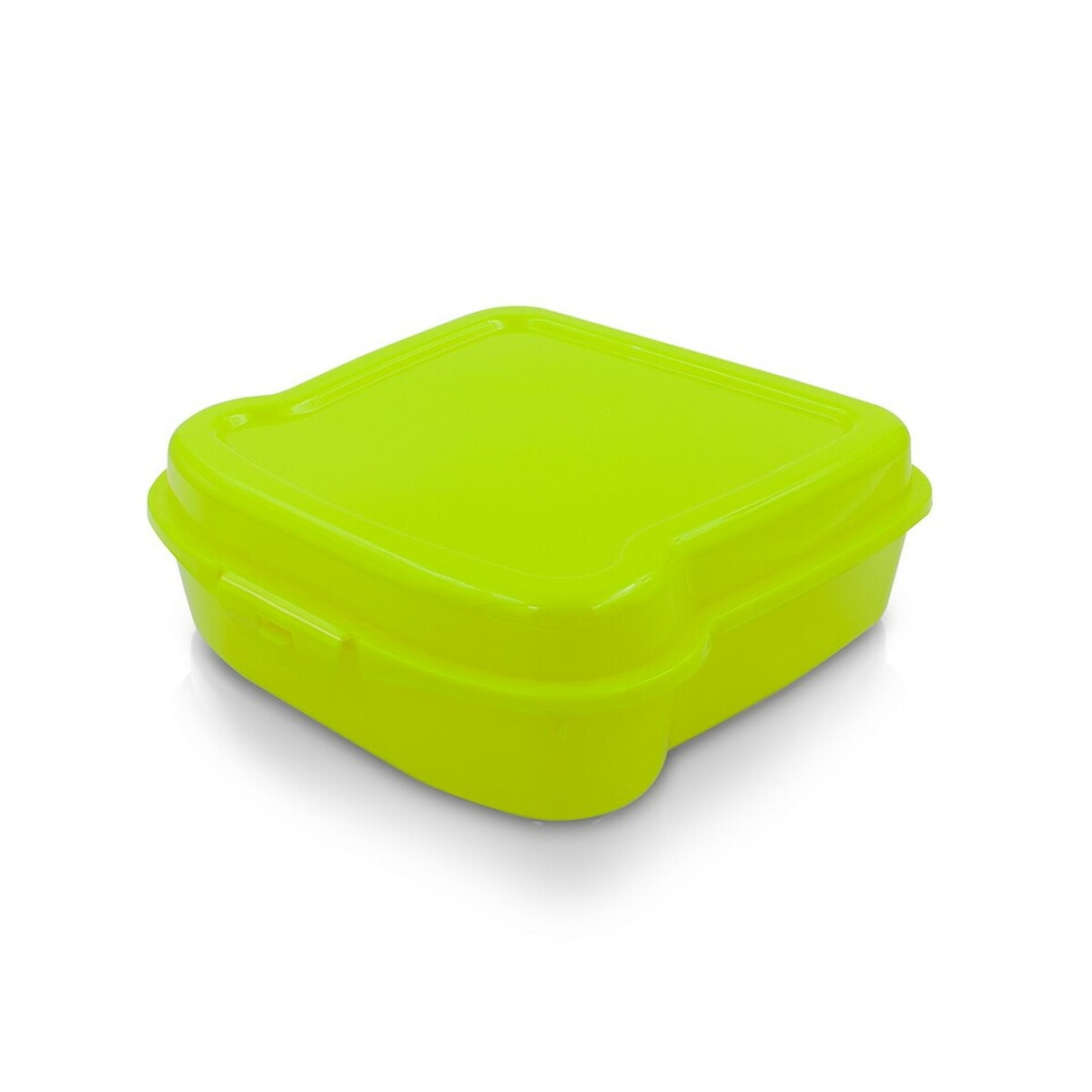 Lunchboxy z logo – pudełko śniadaniowe „kanapka” 450 ml | saffo – jasnozielone VA919-10_AAA01 Pudełko śniadaniowe