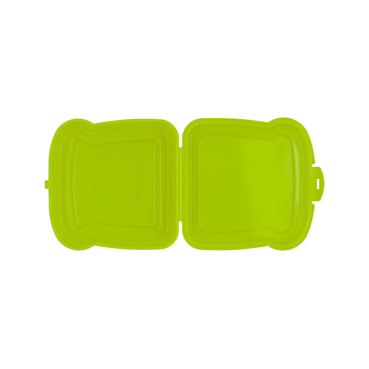 Lunchboxy z logo – pudełko śniadaniowe „kanapka” 450 ml | saffo – jasnozielone VA919-10_AAA02 Pudełko śniadaniowe