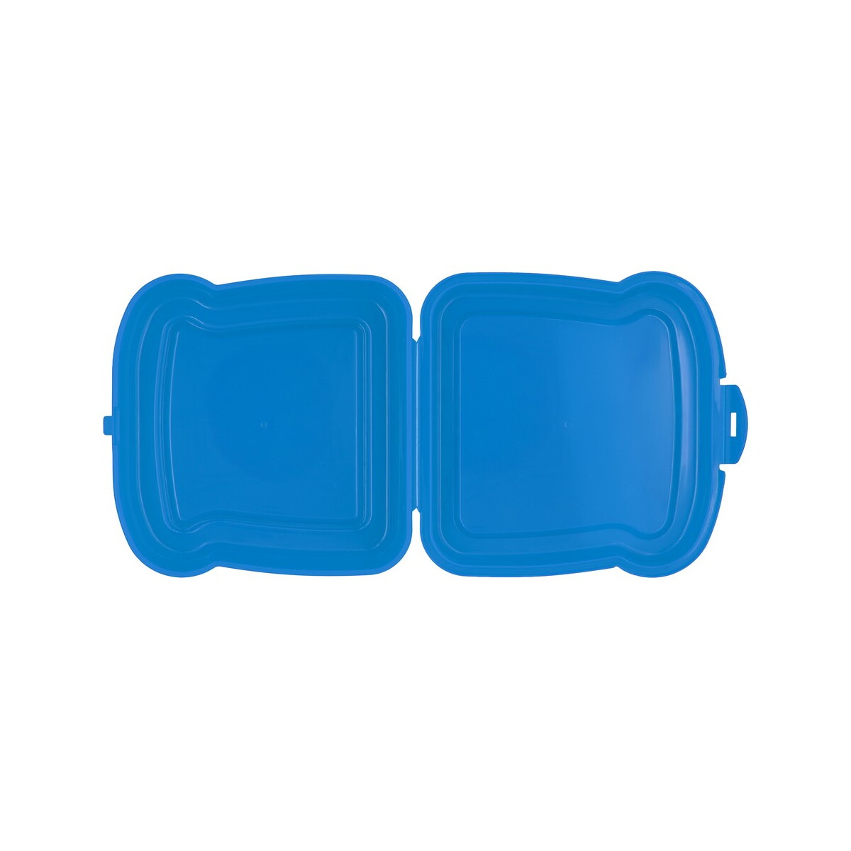 Lunchboxy z logo – pudełko śniadaniowe „kanapka” 450 ml | saffo – niebieskie VA919-11_AAA02 Pudełko śniadaniowe