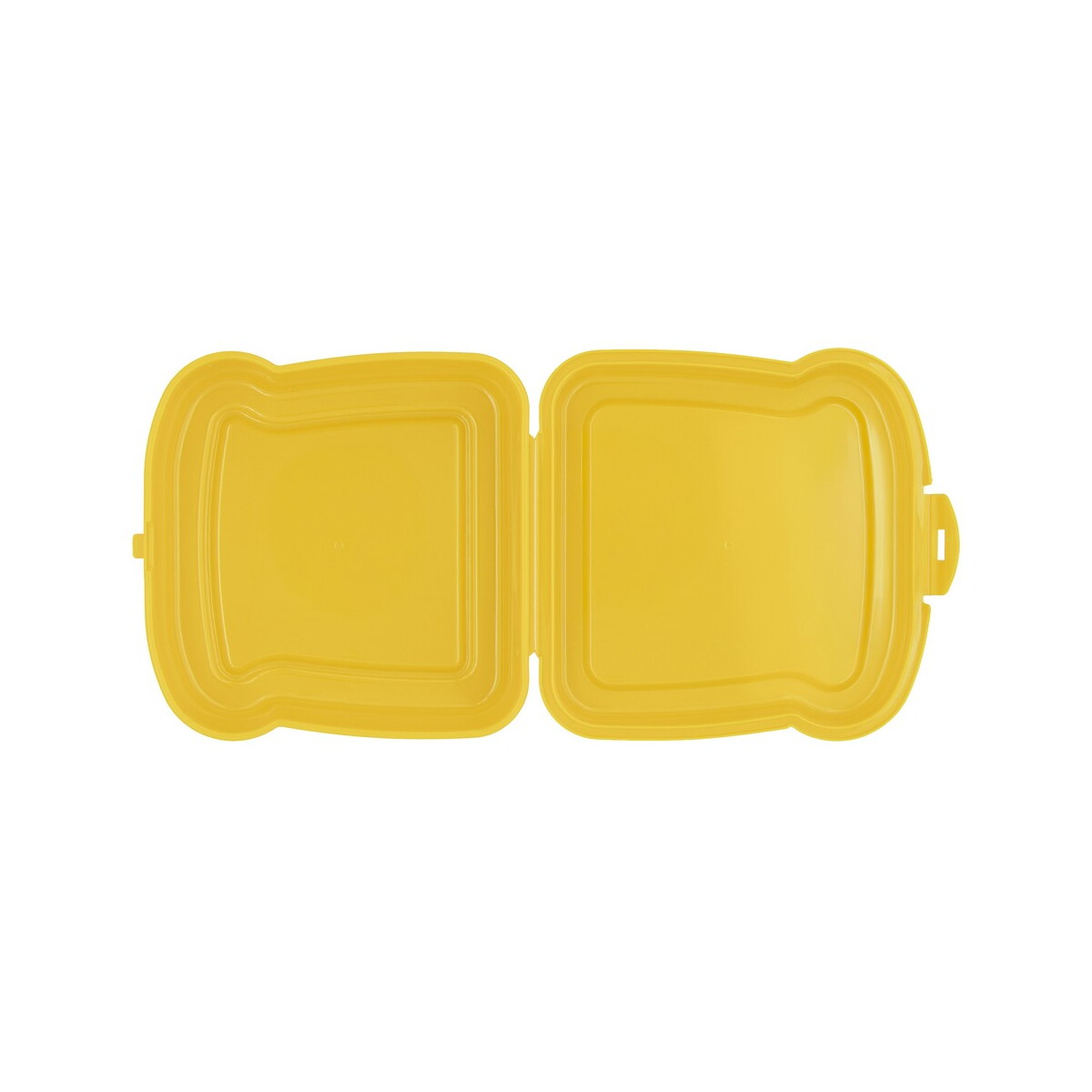 Lunchboxy z logo – pudełko śniadaniowe „kanapka” 450 ml | saffo – żółte VA919-08_AAA08 Pudełko śniadaniowe