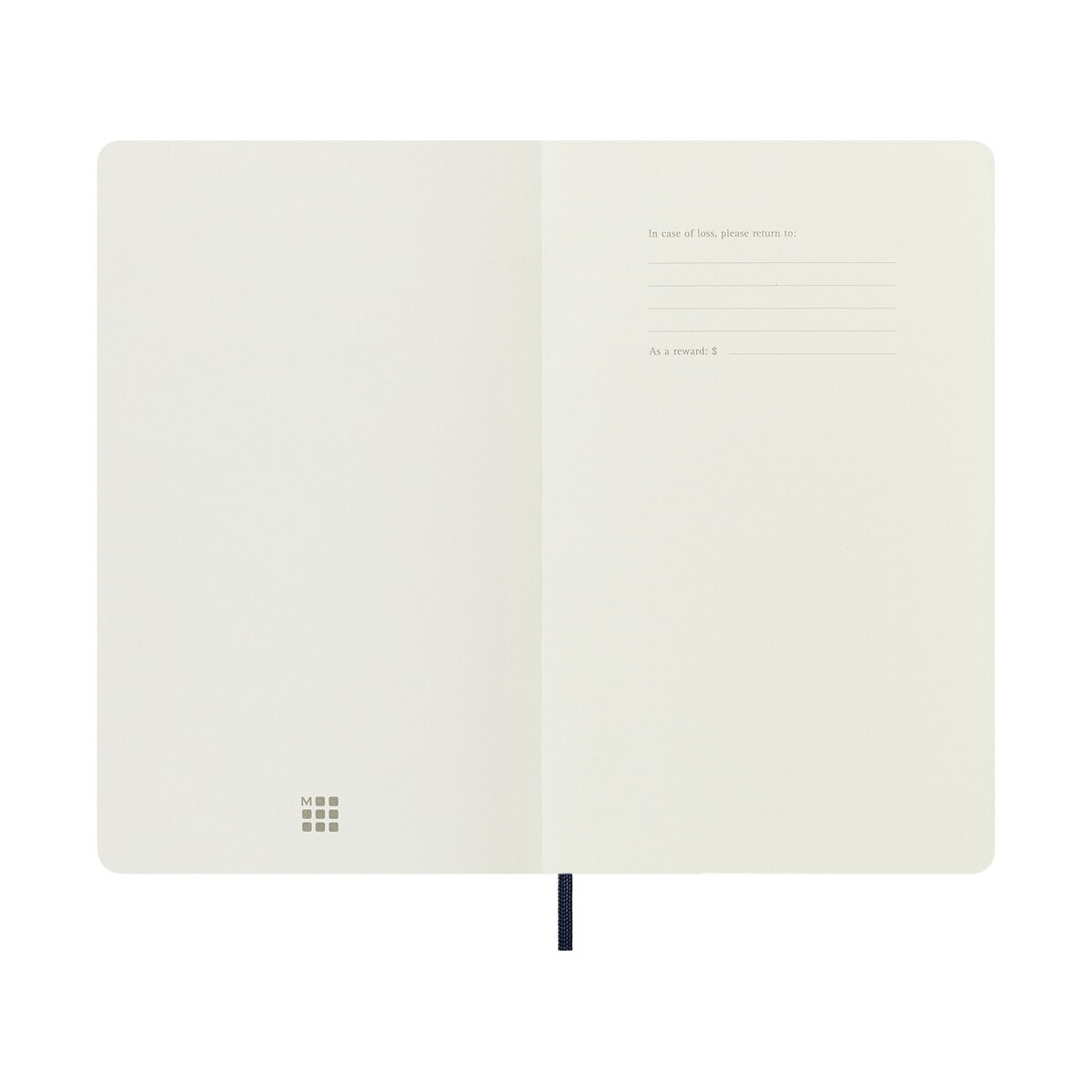 Notatniki z logo – kalendarz moleskine – ciemnoniebieski VM393.2027-27_INS09 Kalendarz MOLESKINE - ciemnoniebieski VM393.2027-27_INS09