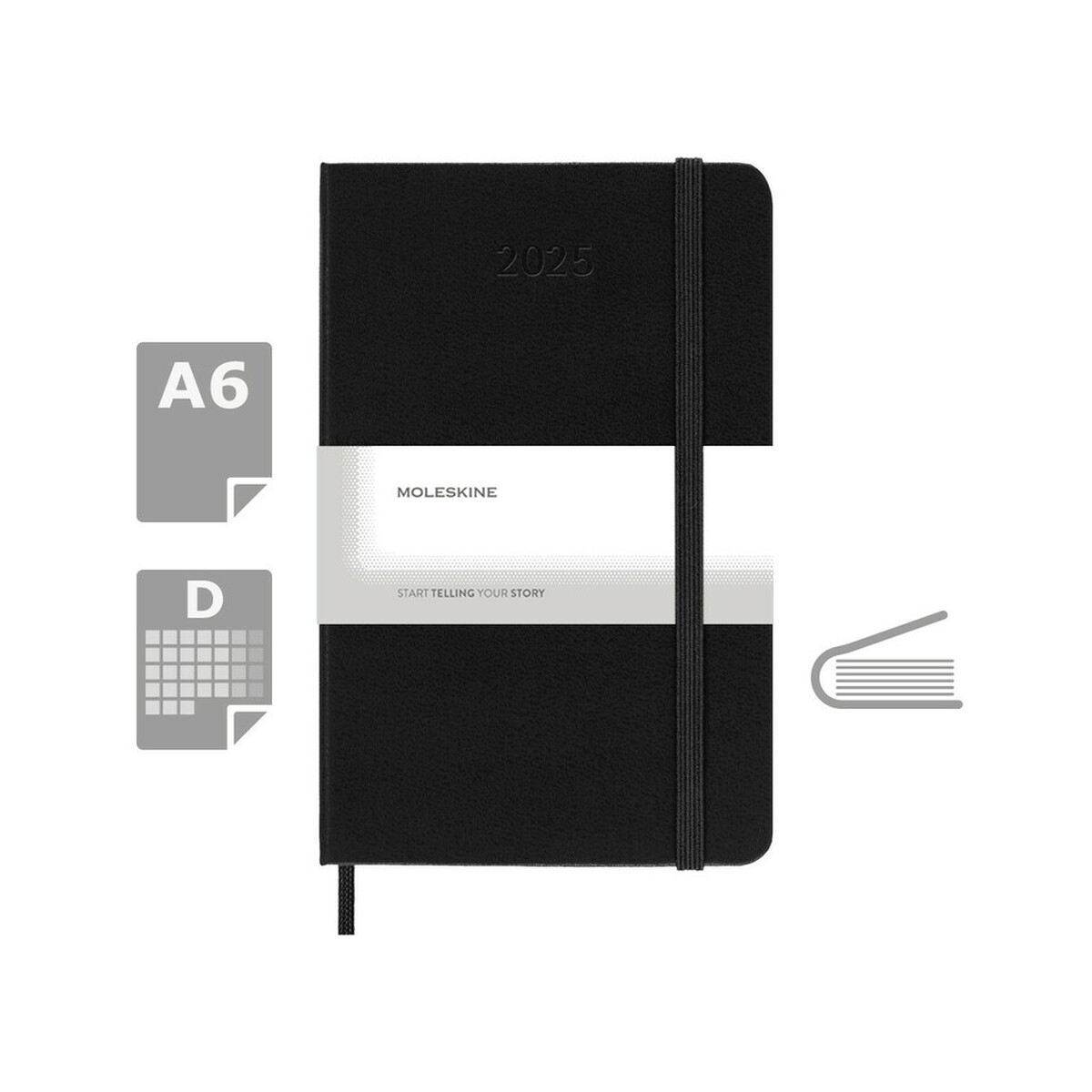 Notatniki z logo – kalendarz moleskine – czarny VM292.2027-03_AAA00 Kalendarz MOLESKINE - czarny VM292.2027-03_AAA00