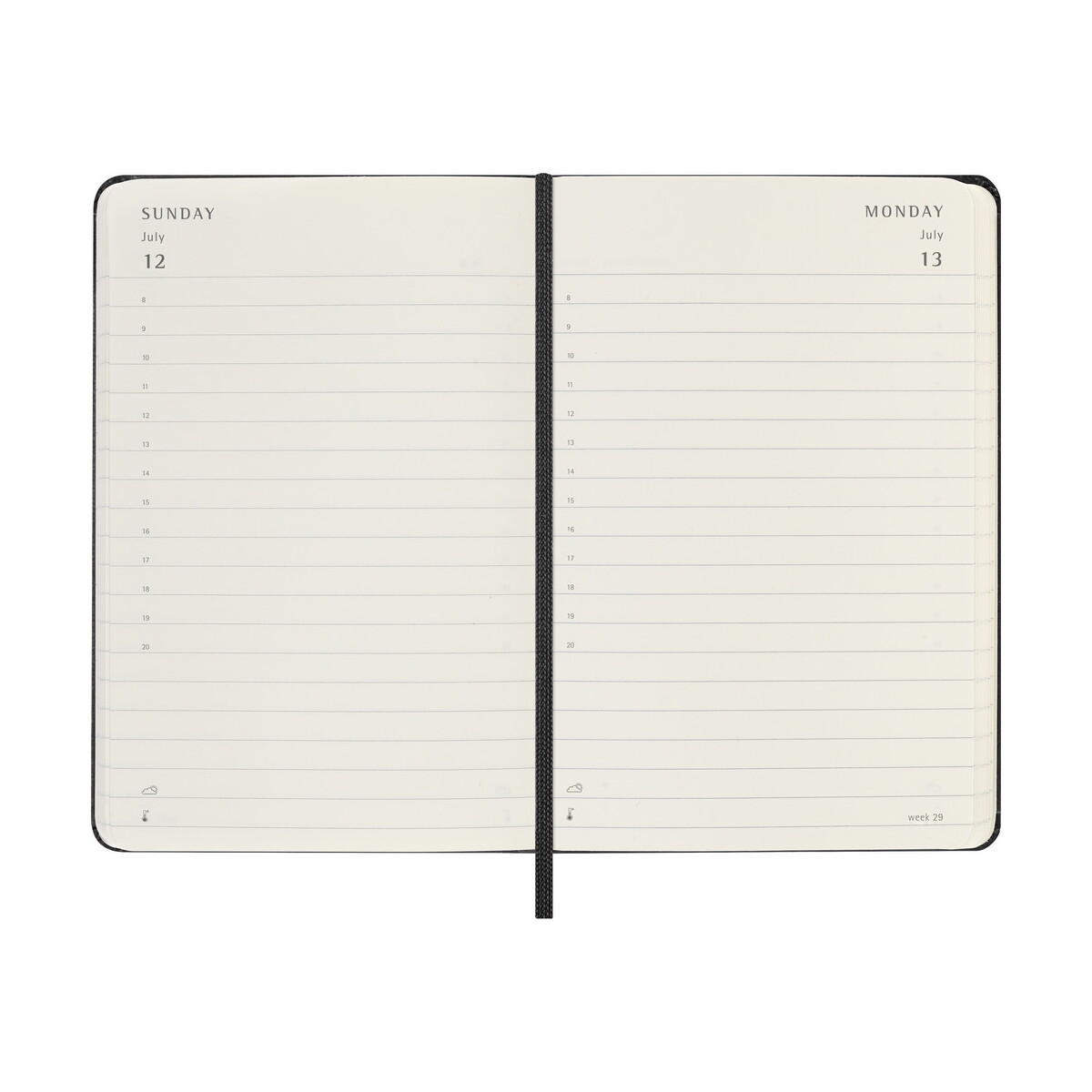 Notatniki z logo – kalendarz moleskine – czarny VM292.2027-03_INS02 Kalendarz MOLESKINE - czarny VM292.2027-03_INS02