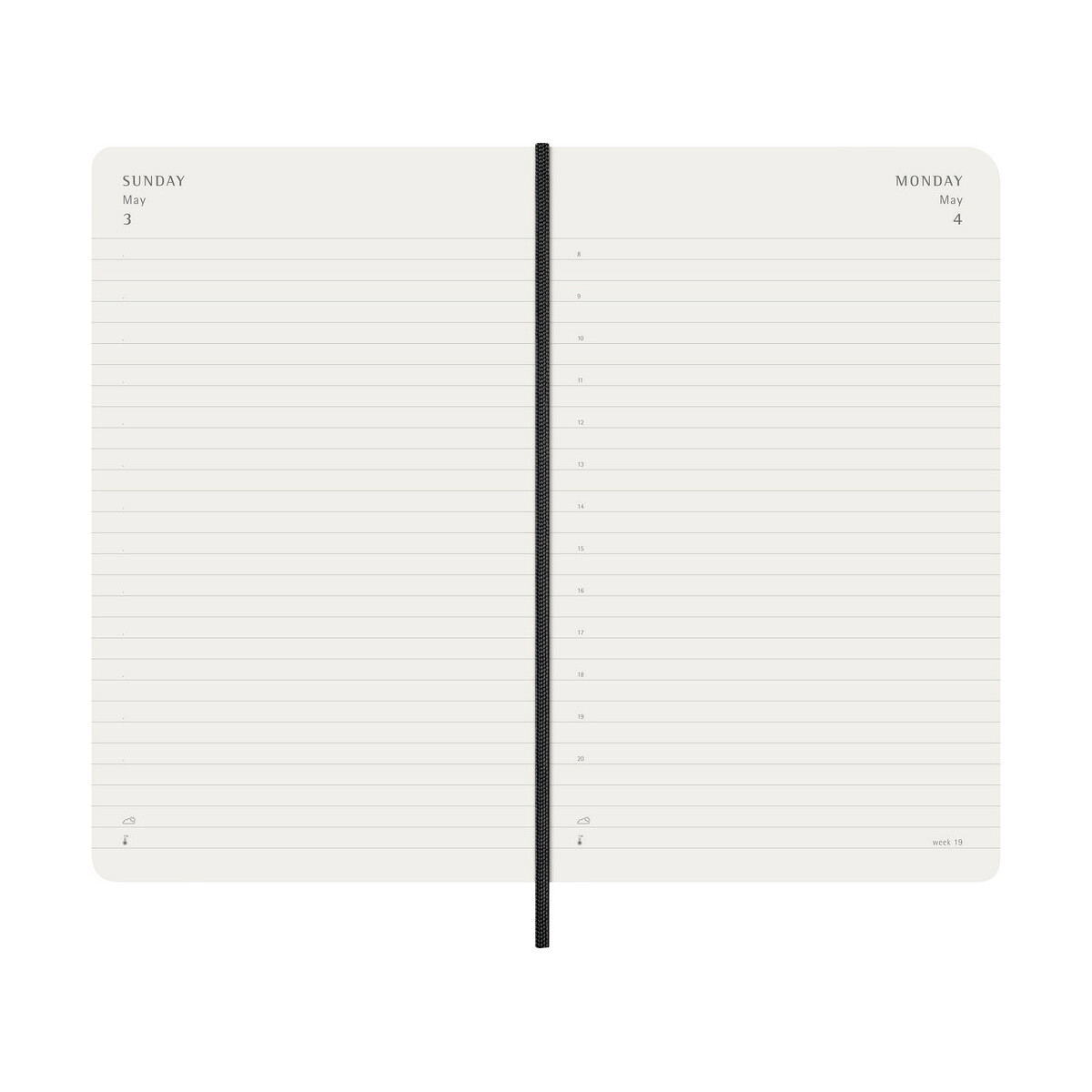Notatniki z logo – kalendarz moleskine – czarny VM393.2027-03_INS02 Kalendarz MOLESKINE - czarny VM393.2027-03_INS02