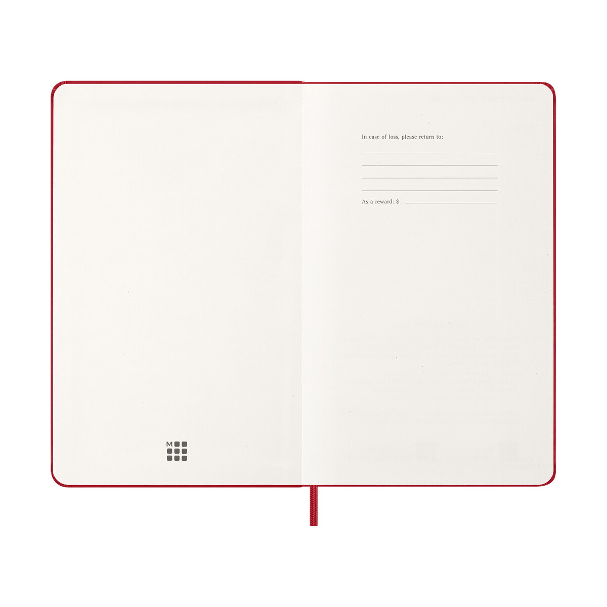 Notatniki z logo – kalendarz moleskine – czerwony VM399.2027-05_INS01 Kalendarz MOLESKINE - czerwony VM399.2027-05_INS01