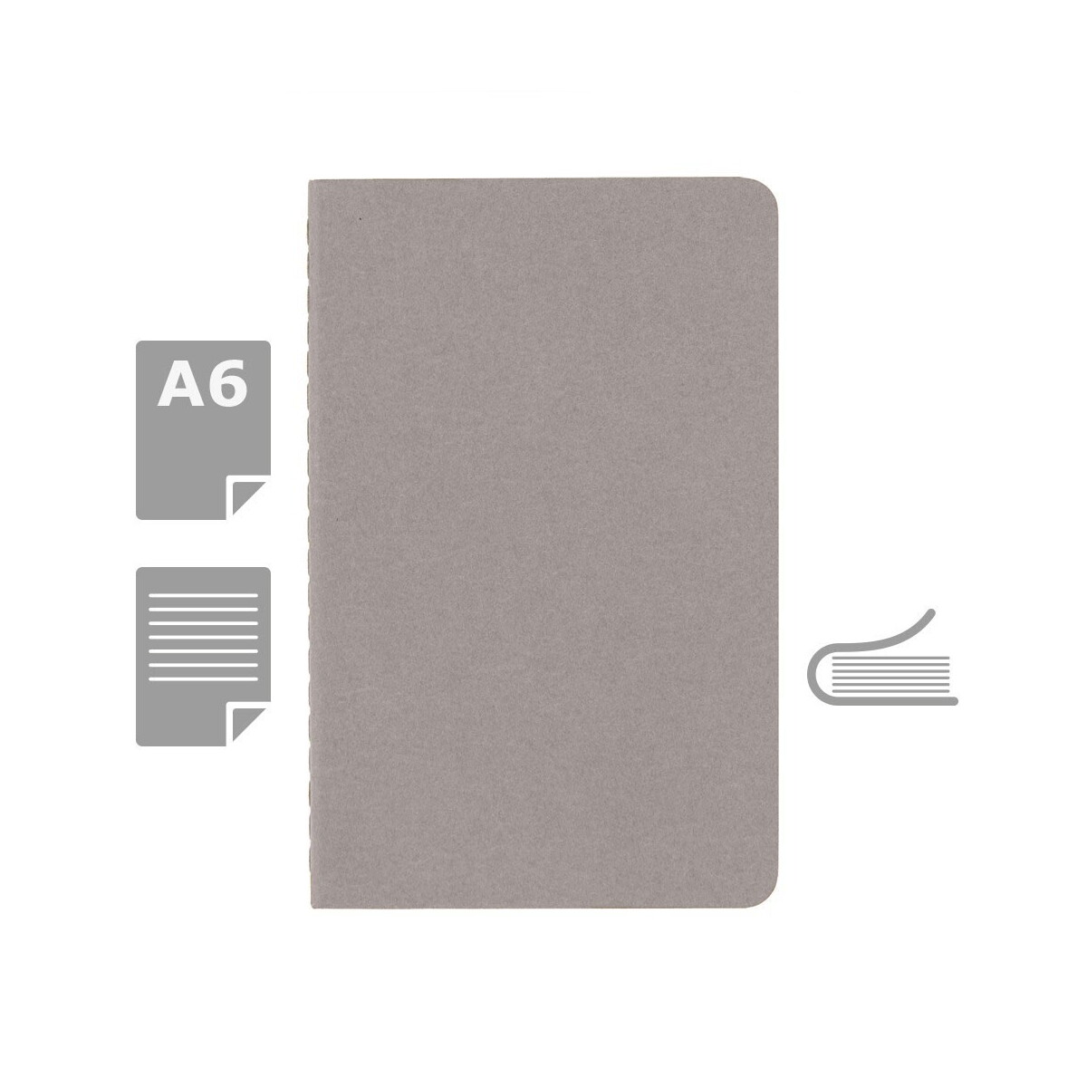 Notatniki z logo – zeszyt moleskine cahier journal ok. a6 – szary VM023-19_AAA01 Zeszyt MOLESKINE Cahier Journal ok. A6 - szary VM023-19_AAA01