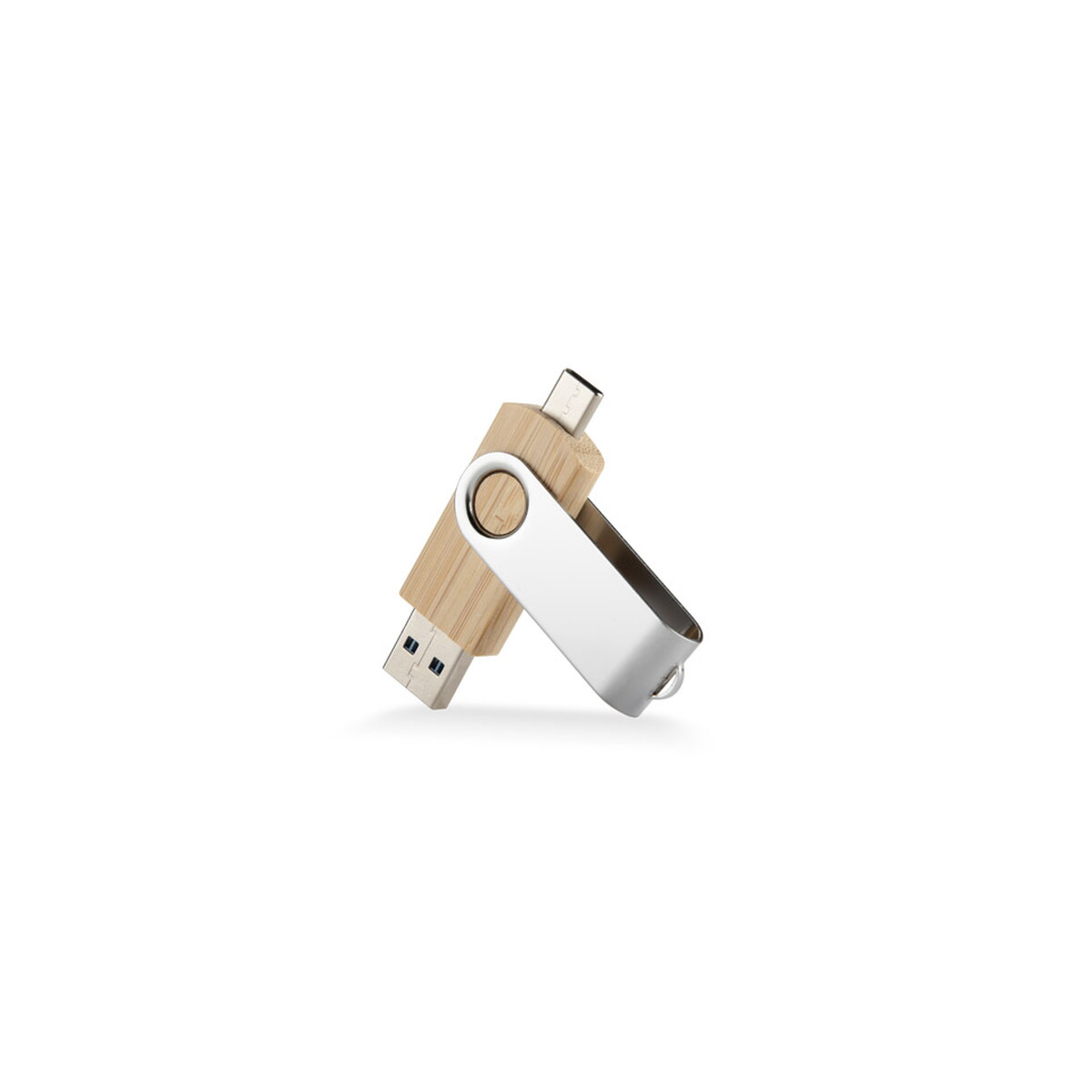 Pamięci USB z logo – pamięć usb twister-pro 32gb 3.0 otg – beżowa 44097-17_e Pamięć USB TWISTER-PRO 32GB 3.0 OTG - beżowa 44097-17_e