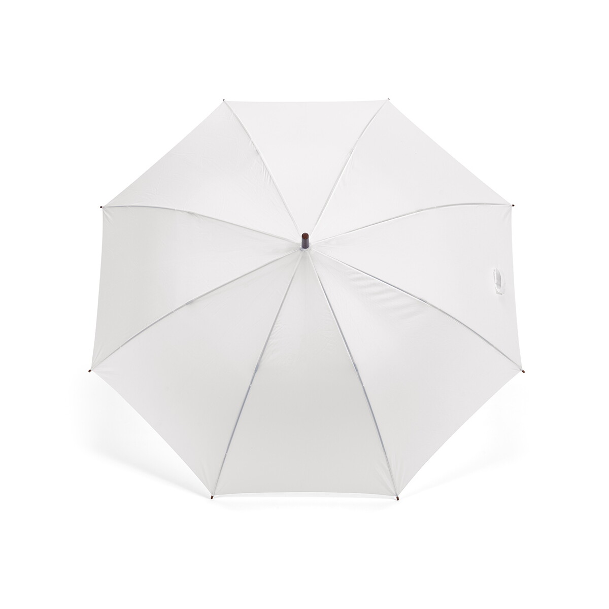 Parasole klasyczne z logo – parasol aretha 32″ rpet – biały AUM004_106-front Parasol Aretha 32