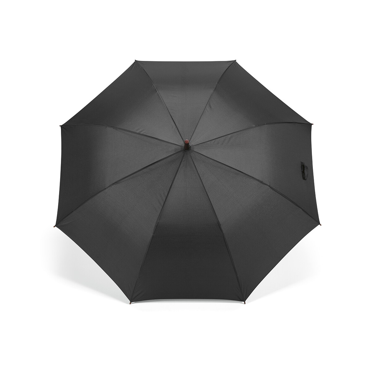Parasole klasyczne z logo – parasol aretha 32″ rpet – czarny AUM004_103-front Parasol Aretha 32
