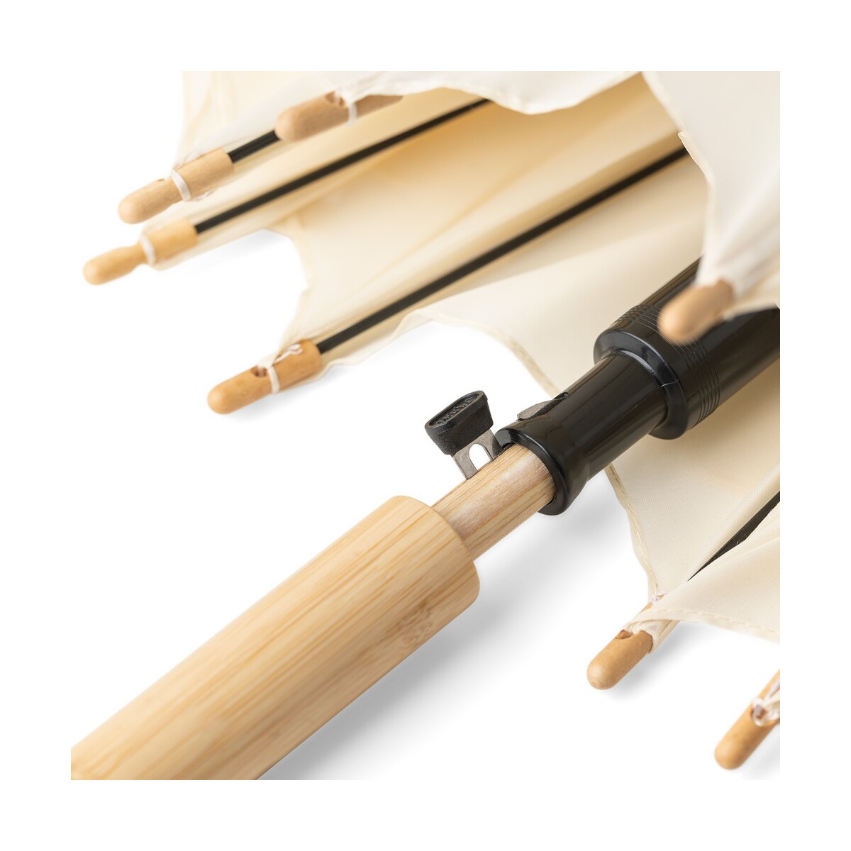 Parasole klasyczne z logo – parasol automatyczny – beżowy VB104-20_IDE01 Parasol automatyczny - beżowy VB104-20_IDE01