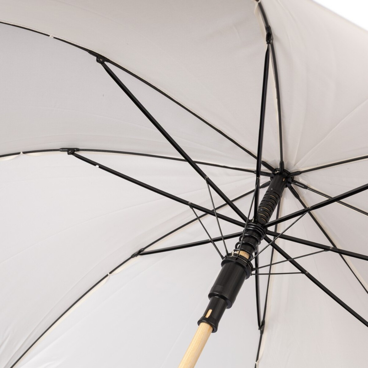 Parasole klasyczne z logo – parasol automatyczny – beżowy VB104-20_IDE04 Parasol automatyczny - beżowy VB104-20_IDE04