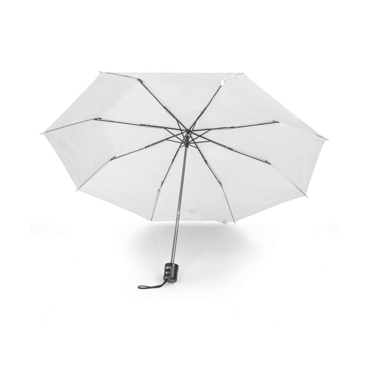 Parasole klasyczne z logo – parasol manualny, składany | bores – biały VA066-02_AAB03 Parasol manualny, składany | Bores - biały VA066-02_AAB03