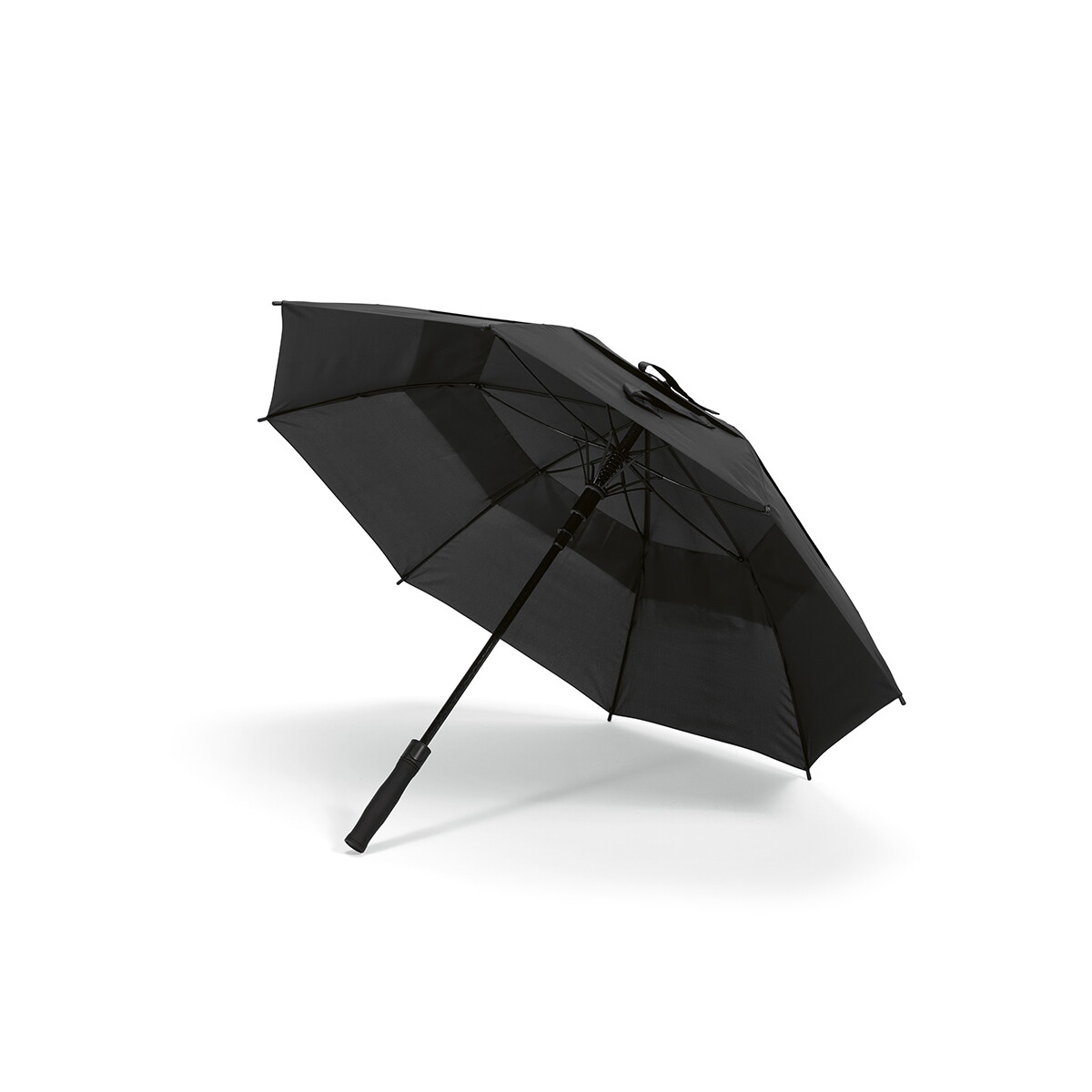Parasole klasyczne z logo – parasol prince 23″ rpet – czarny AUM005_103 Parasol Prince 23