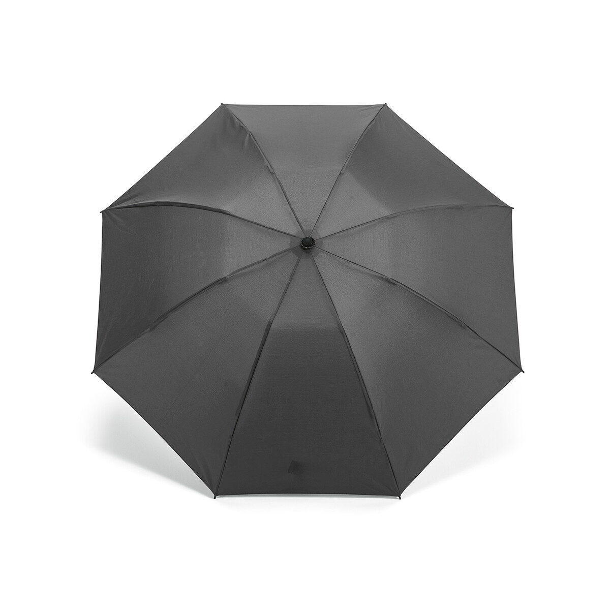 Parasole klasyczne z logo – skladany parasol presley 23″ rpet – ciemnoszary AUM002_133-front Skladany parasol Presley 23