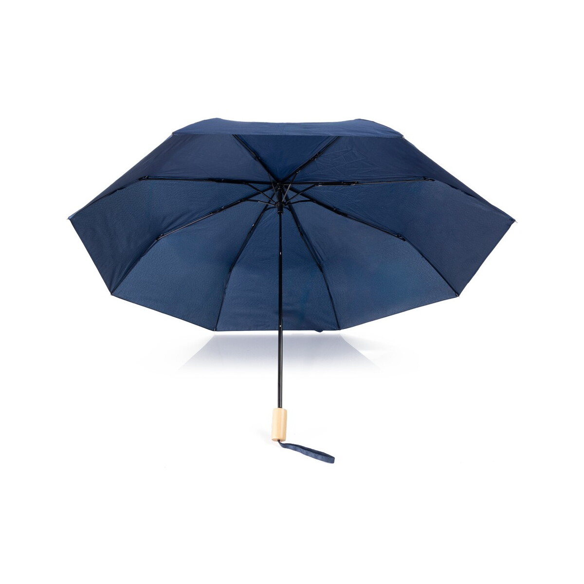 Parasole klasyczne z logo – wiatroodporny parasol manualny rpet, składany | uksan – granatowy VA067-04_AAB02 Wiatroodporny parasol manualny RPET, składany | Uksan - granatowy VA067-04_AAB02