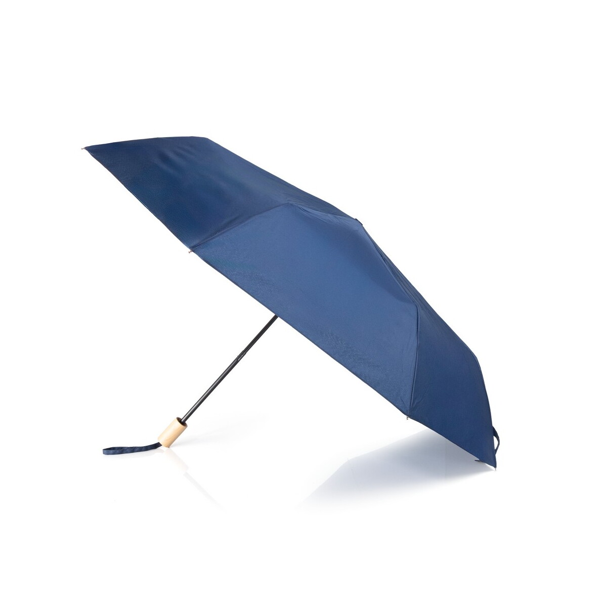 Parasole klasyczne z logo – wiatroodporny parasol manualny rpet, składany | uksan – granatowy VA067-04_AAB03 Wiatroodporny parasol manualny RPET, składany | Uksan - granatowy VA067-04_AAB03