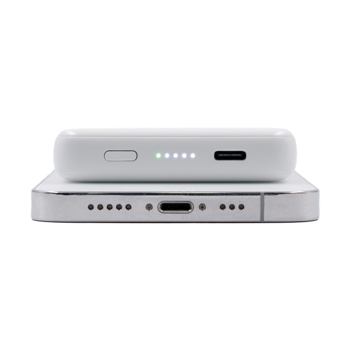 Powerbanki z logo – magnetyczny power bank 5000 mah brandcharger powercharge air – biały VB188-02_IUN01 Magnetyczny power bank 5000 mAh BrandCharger Powercharge Air - biały VB188-02_IUN01