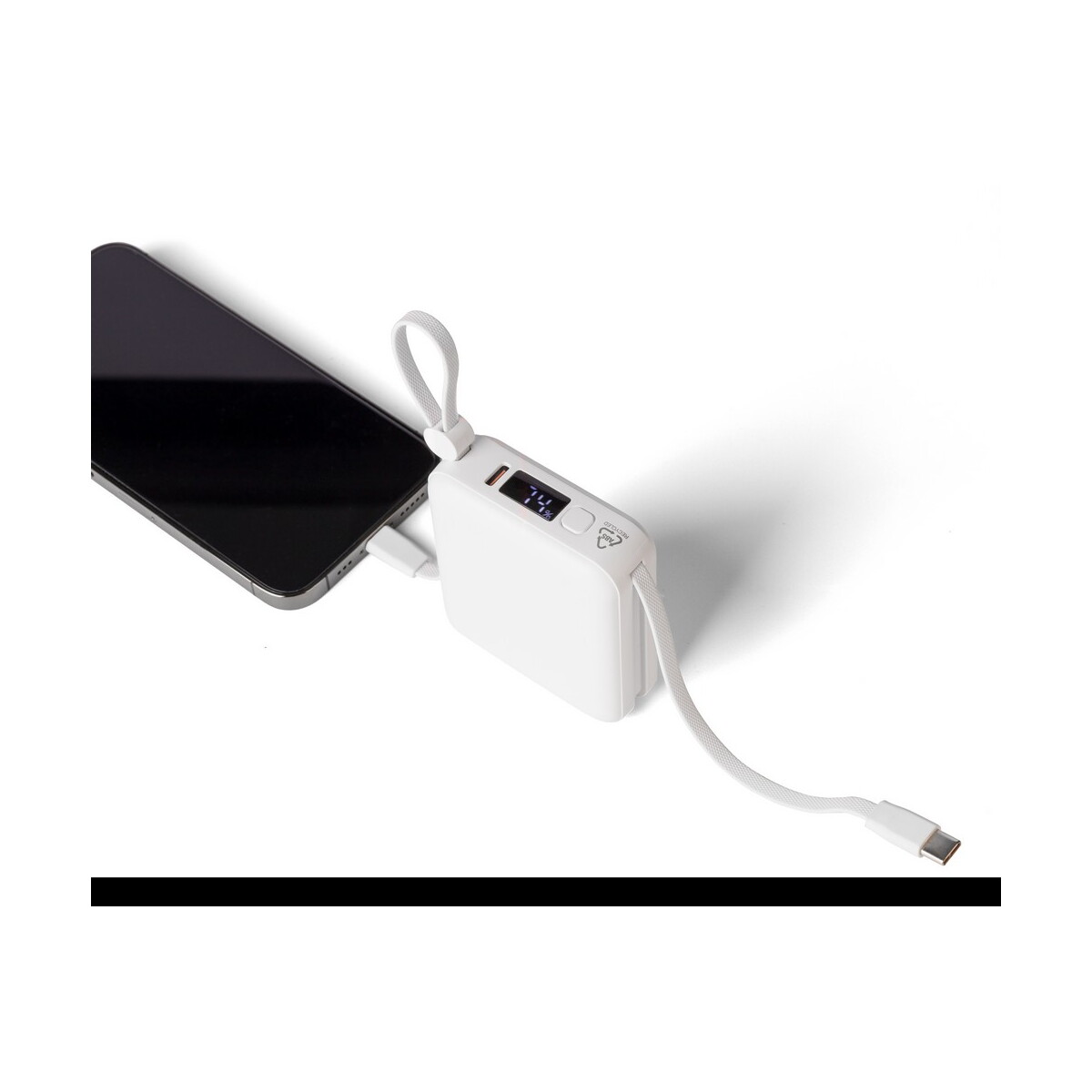 Powerbanki z logo – power bank 10000 mah – biały VB100-02_AAA05 Power bank 10000 mAh - biały VB100-02_AAA05