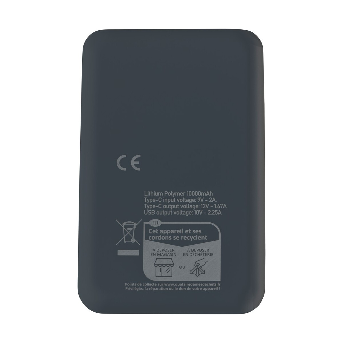 Powerbanki z logo – power bank 10000 mah – czarny VB102-03_IBK01 Power bank 10000 mAh - czarny VB102-03_IBK01