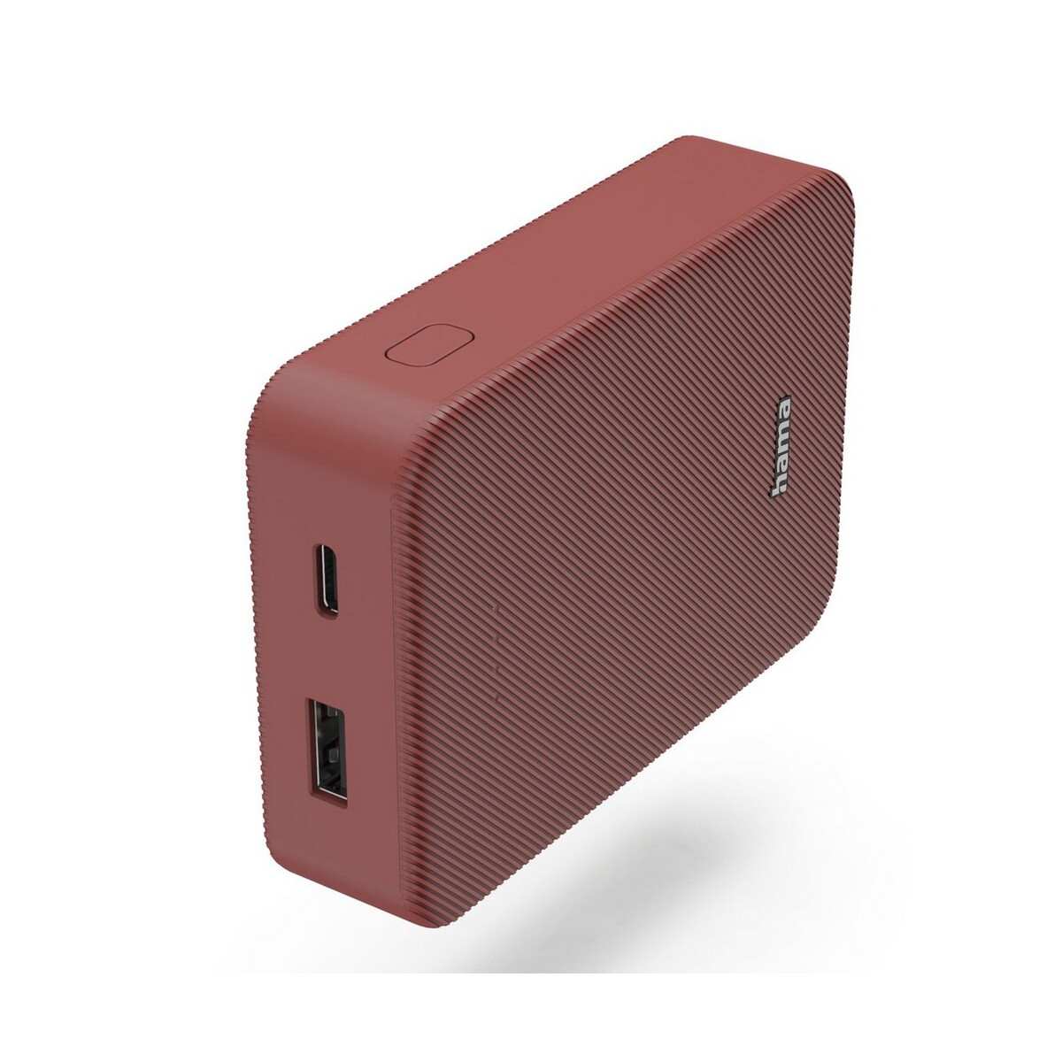 Powerbanki z logo – power bank 10000 mah hama power pack – czerwony VH023-05_AAA02 Power bank 10000 mAh Hama Power Pack - czerwony VH023-05_AAA02