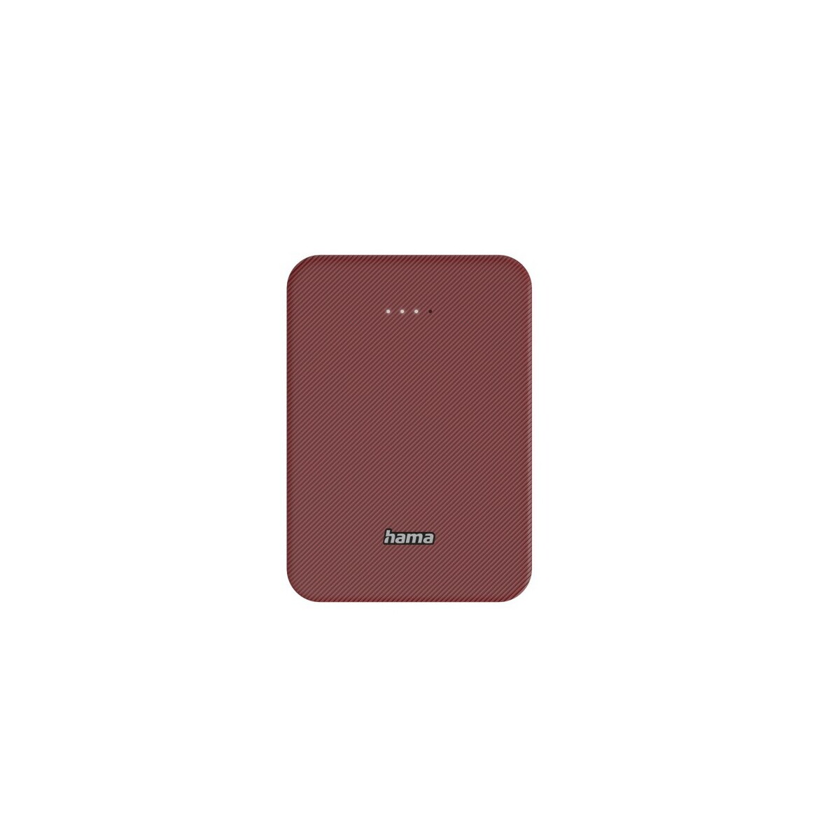 Powerbanki z logo – power bank 10000 mah hama power pack – czerwony VH023-05_AAB01 Power bank 10000 mAh Hama Power Pack - czerwony VH023-05_AAB01