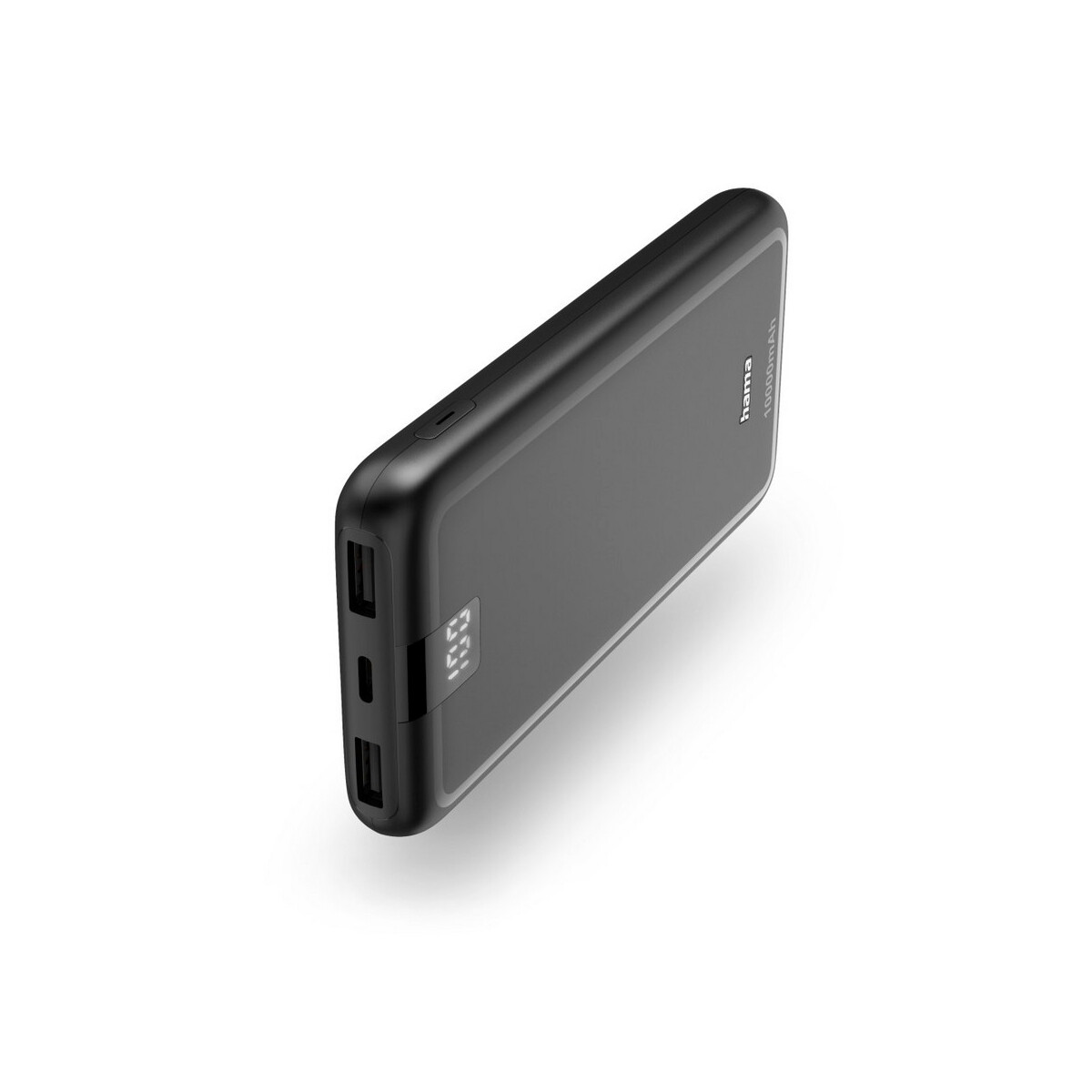 Powerbanki z logo – power bank 10000 mah hama power pack performance – czarny VH025-03_AAA01 Power bank 10000 mAh Hama Power Pack Performance - czarny VH025-03_AAA01