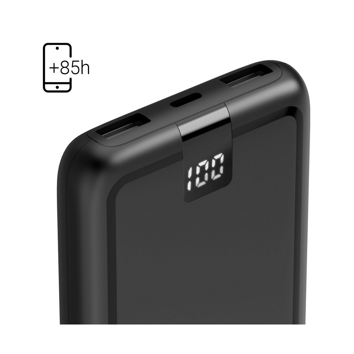 Powerbanki z logo – power bank 10000 mah hama power pack performance – czarny VH025-03_IDE03 Power bank 10000 mAh Hama Power Pack Performance - czarny VH025-03_IDE03