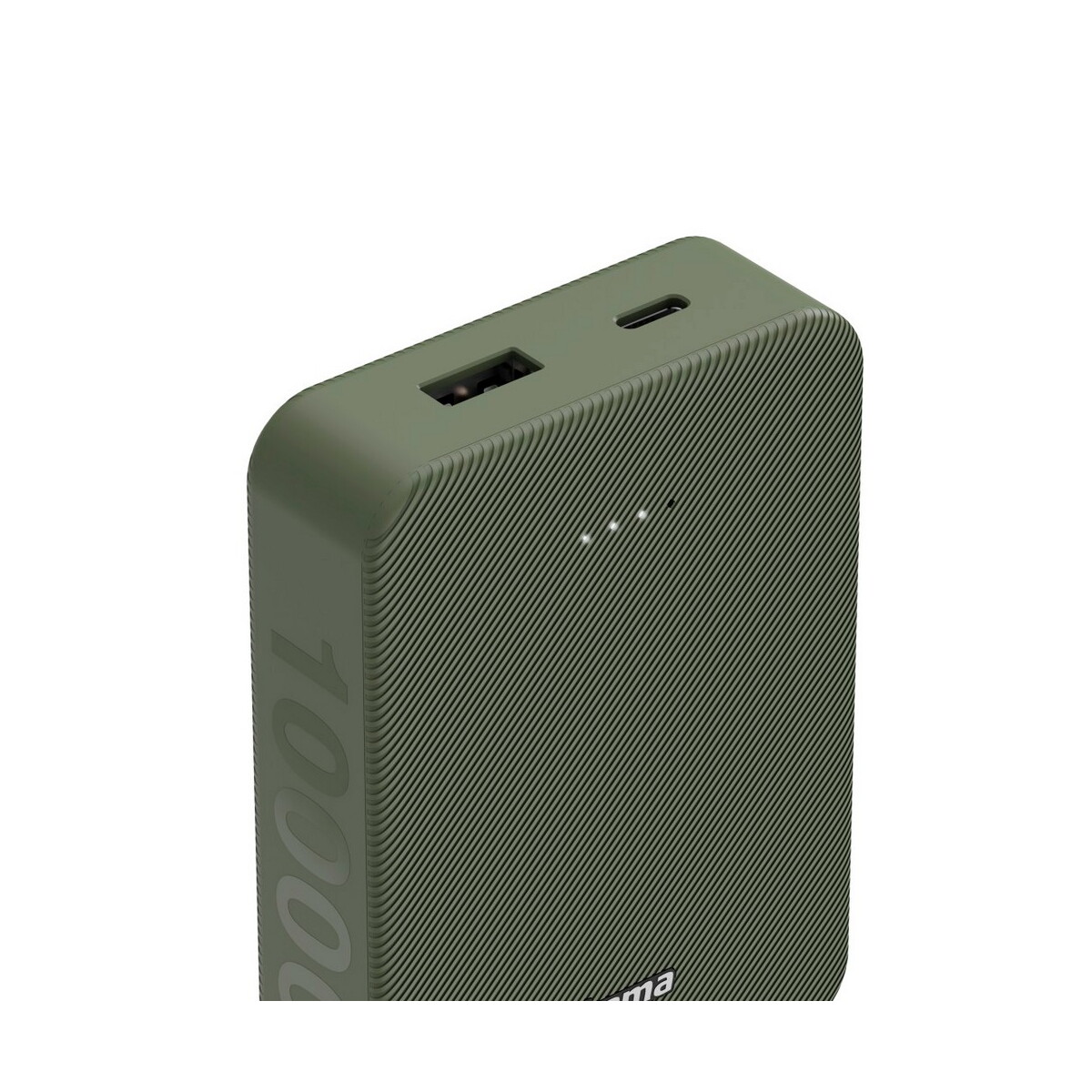 Powerbanki z logo – power bank 10000 mah hama power pack – zielony VH023-06_IDE01 Power bank 10000 mAh Hama Power Pack - zielony VH023-06_IDE01