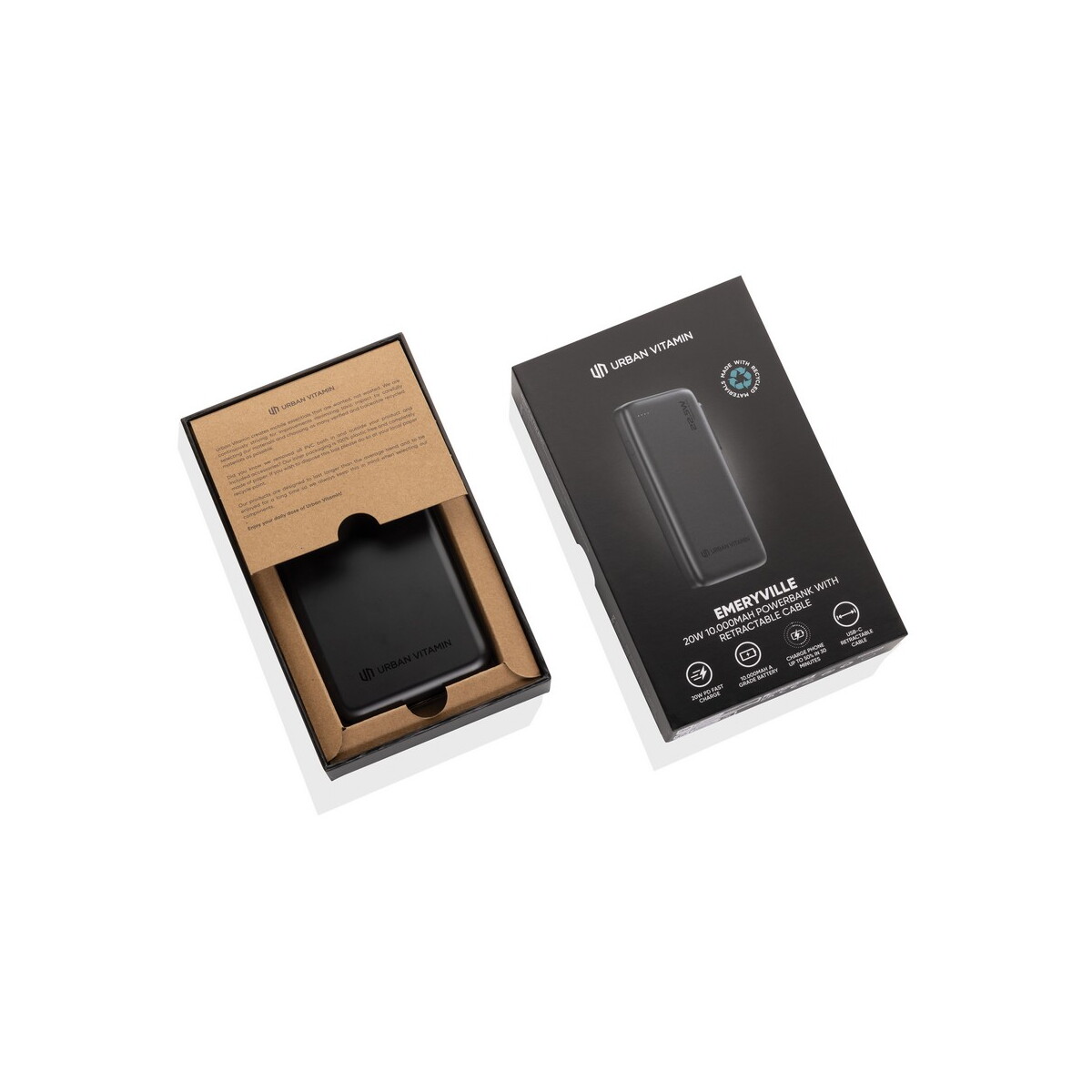 Powerbanki z logo – power bank 10000 mah urban vitamin emeryville – czarny P322.7301__P_500 Power bank 10000 mAh Urban Vitamin Emeryville - czarny P322.7301__P_500