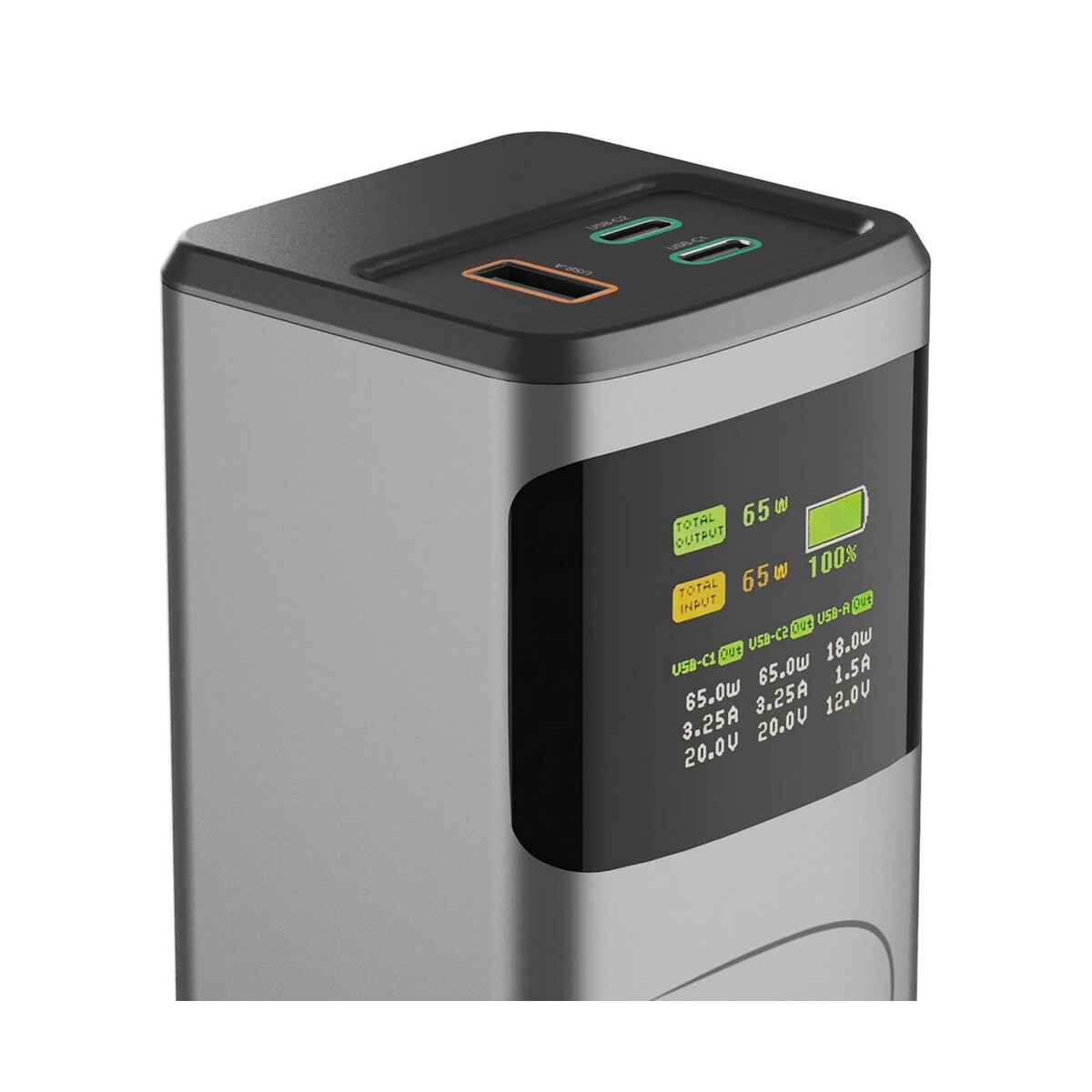 Powerbanki z logo – power bank 20000 mah hama high power 65w – grafitowy VH028-15_IDE01 Power bank 20000 mAh Hama High Power 65W - grafitowy VH028-15_IDE01