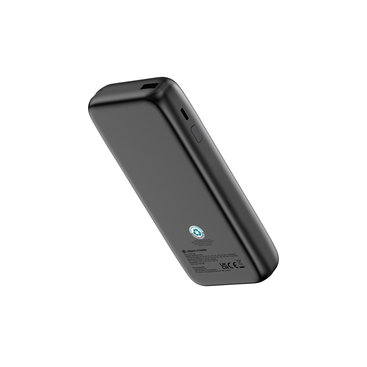 Powerbanki z logo – power bank 20000 mah urban vitamin san mateo – czarny P322.7401__B_8 Power bank 20000 mAh Urban Vitamin San Mateo - czarny P322.7401__B_8