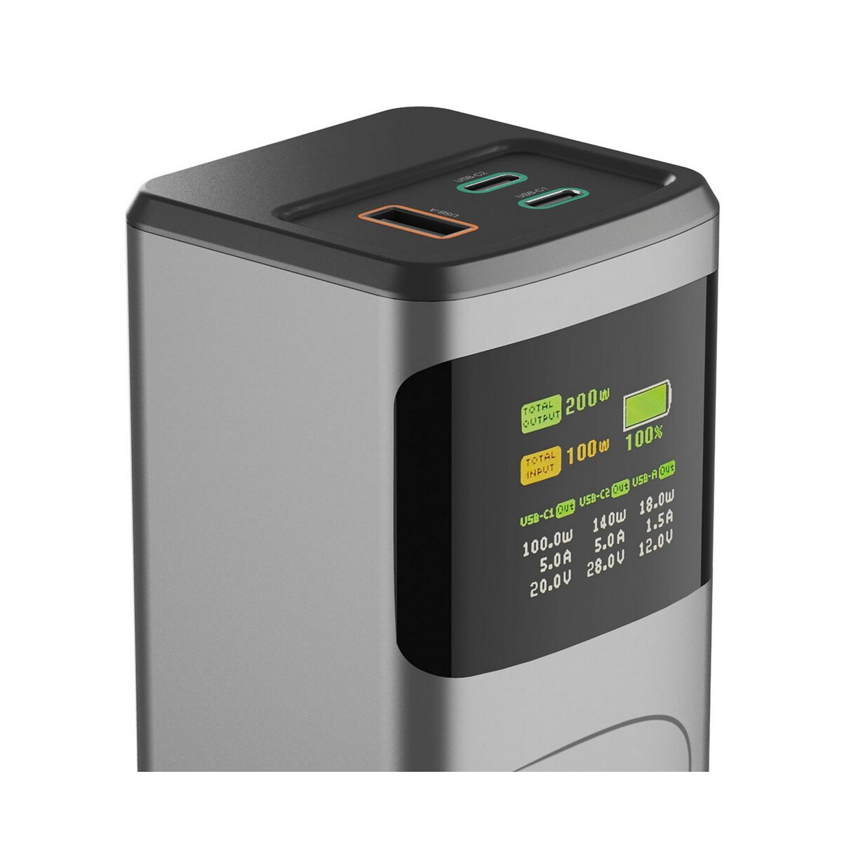 Powerbanki z logo – power bank 24000 mah hama high power 200w – grafitowy VH030-15_IDE01 Power bank 24000 mAh Hama High Power 200W - grafitowy VH030-15_IDE01