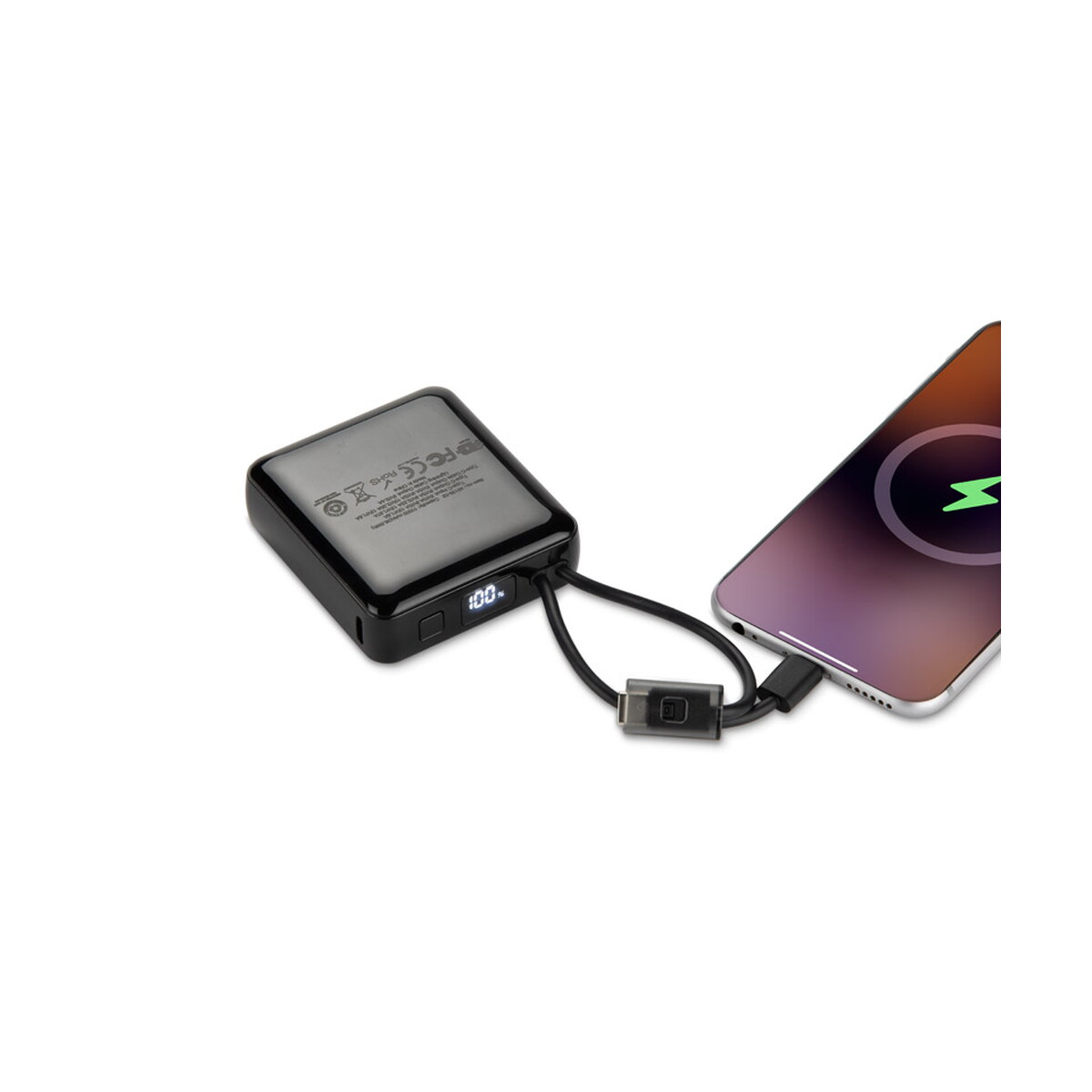Powerbanki z logo – powerbank lumero 10000 mah 22,5w – czarny 45138-02_d Powerbank LUMERO 10000 mAh 22,5W - czarny 45138-02_d