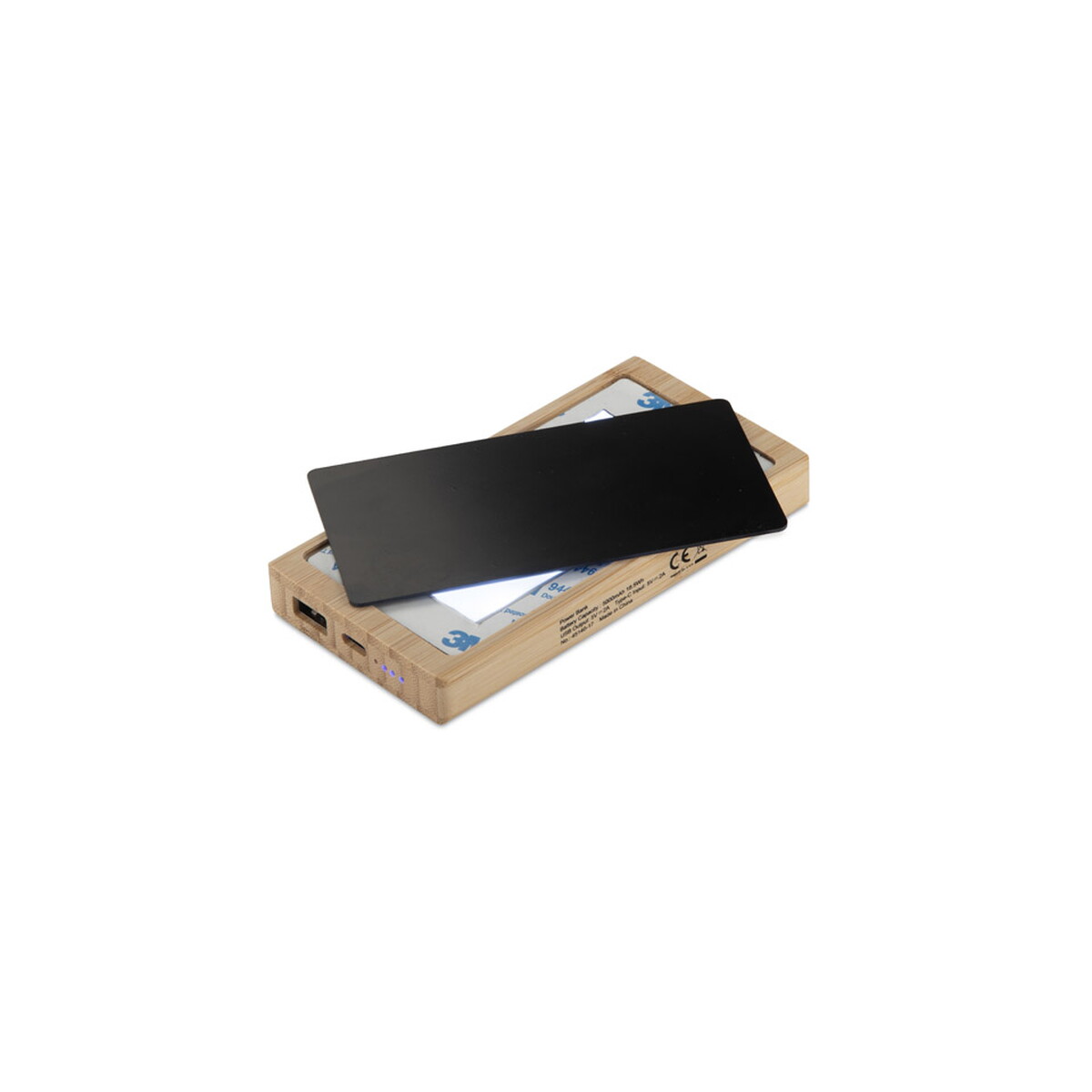Powerbanki z logo – powerbank solarny solbam 5000 mah – beżowy 45140-17_d Powerbank solarny SOLBAM 5000 mAh - beżowy 45140-17_d