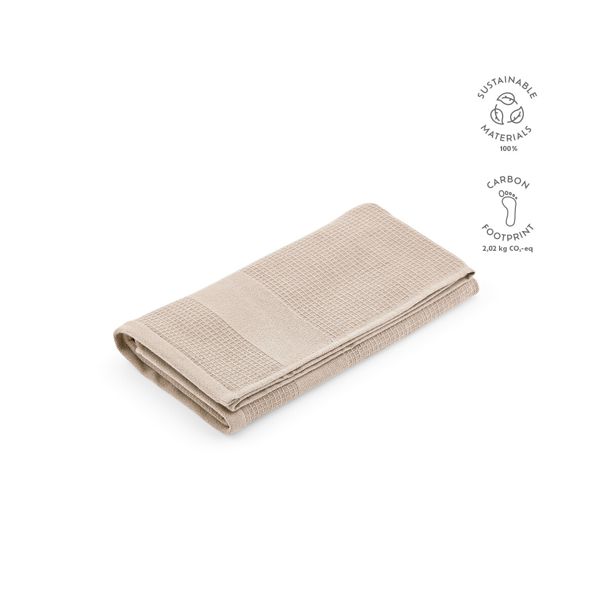 Ręczniki z logo – boticelli m recznik bawelna z recyklingu 500 gsm eu – beżowy ATW005_131-kpi Boticelli M Recznik bawelna z recyklingu 500 gsm EU - Beżowy ATW005_131-kpi