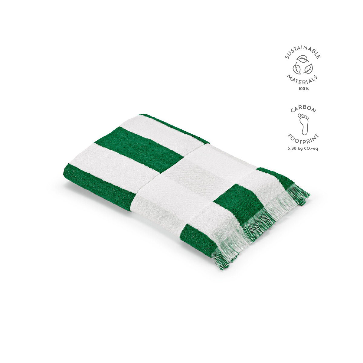 Ręczniki z logo – ręcznik amadeo z bawełny z recyklingu 450 gsm eu – zielony ATW009_109-kpi Ręcznik Amadeo z bawełny z recyklingu 450 gsm EU - zielony ATW009_109-kpi