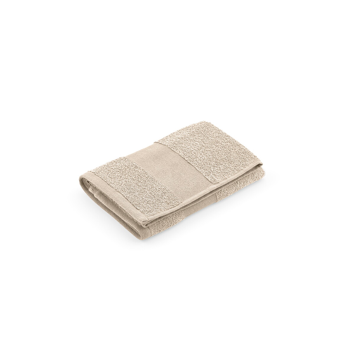 Ręczniki z logo – ręcznik donatello s bawełna z recyklingu 370 gsm eu – beżowy ATW003_131 Ręcznik Donatello S bawełna z recyklingu 370 gsm EU - Beżowy ATW003_131