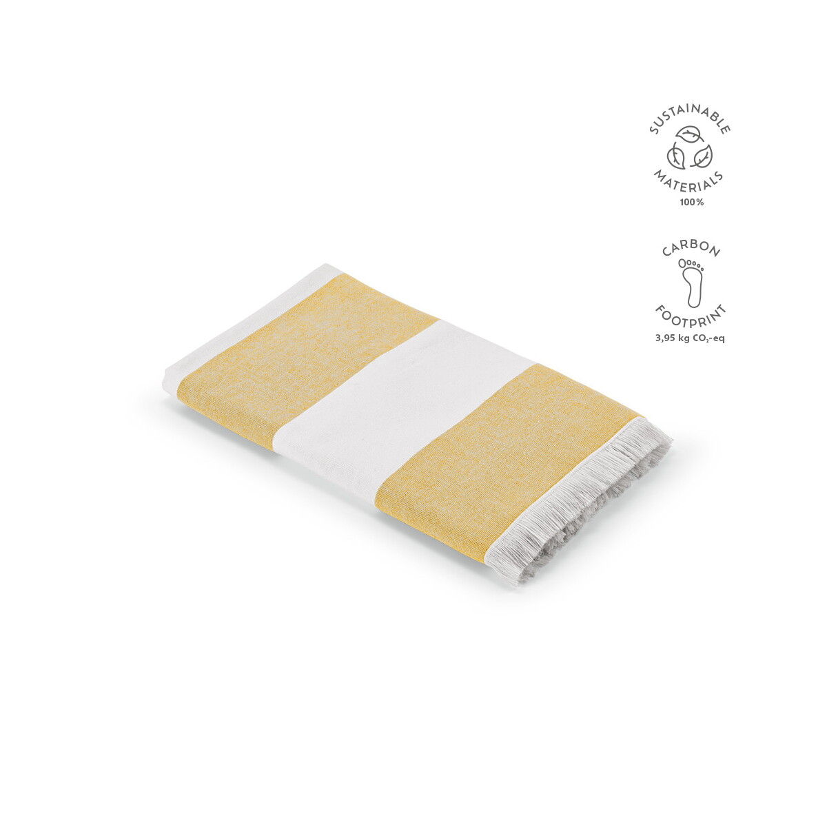 Ręczniki z logo – ręcznik rodin bawełna z recyklingu 350 gsm eu – ciemnożółty ATW007_118-kpi Ręcznik Rodin bawełna z recyklingu 350 gsm EU - ciemnożółty ATW007_118-kpi