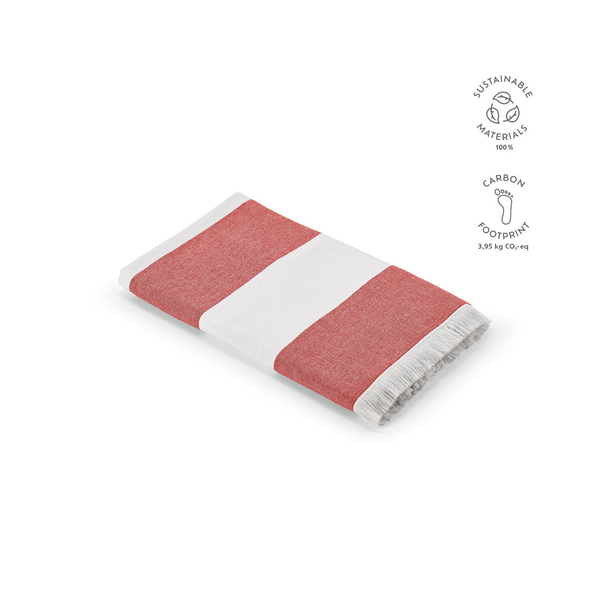 Ręczniki z logo – ręcznik rodin bawełna z recyklingu 350 gsm eu – czerwony ATW007_105-kpi Ręcznik Rodin bawełna z recyklingu 350 gsm EU - czerwony ATW007_105-kpi