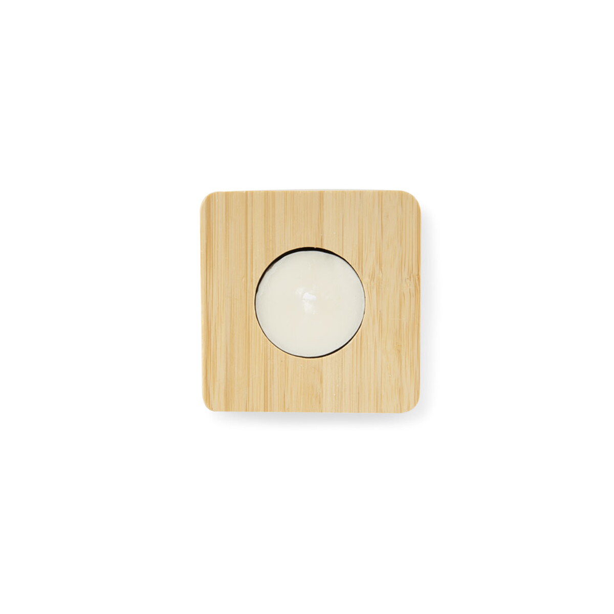 Świece z logo – świecznik bambusowy z tealightem lumos – beżowy 12107-17_eh Świecznik bambusowy z tealightem LUMOS - beżowy 12107-17_eh