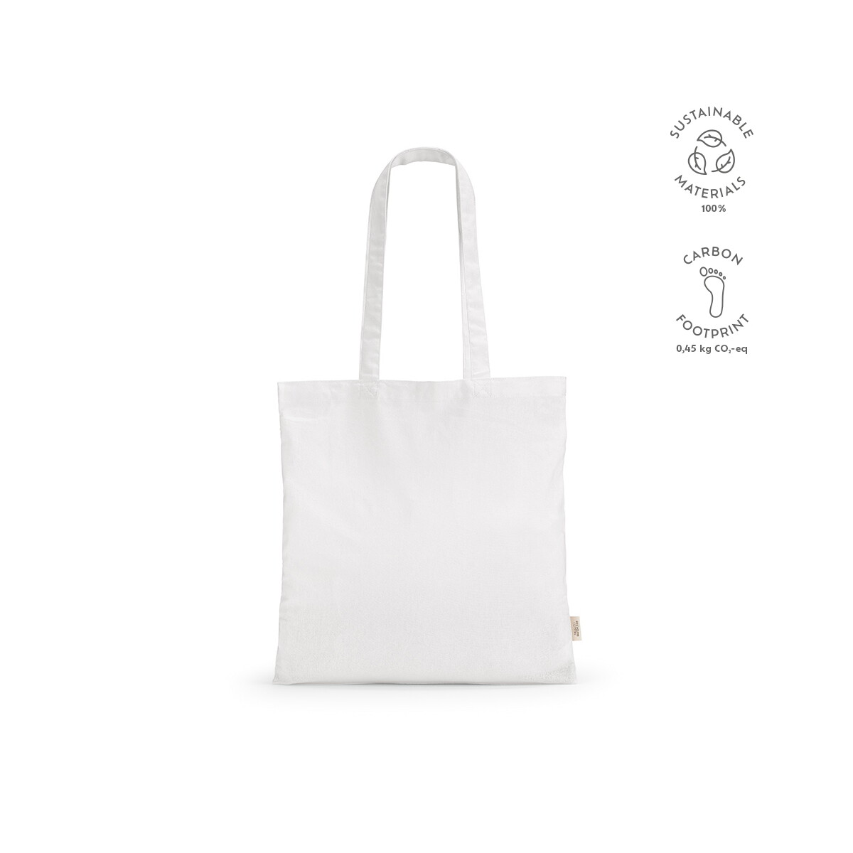 Torby bawełniane z logo – torba na zakupy everest bawelna z recyklingu 140 gsm – biała ASB001_106-kpi Torba na zakupy Everest bawelna z recyklingu 140 gsm - Biała ASB001_106-kpi