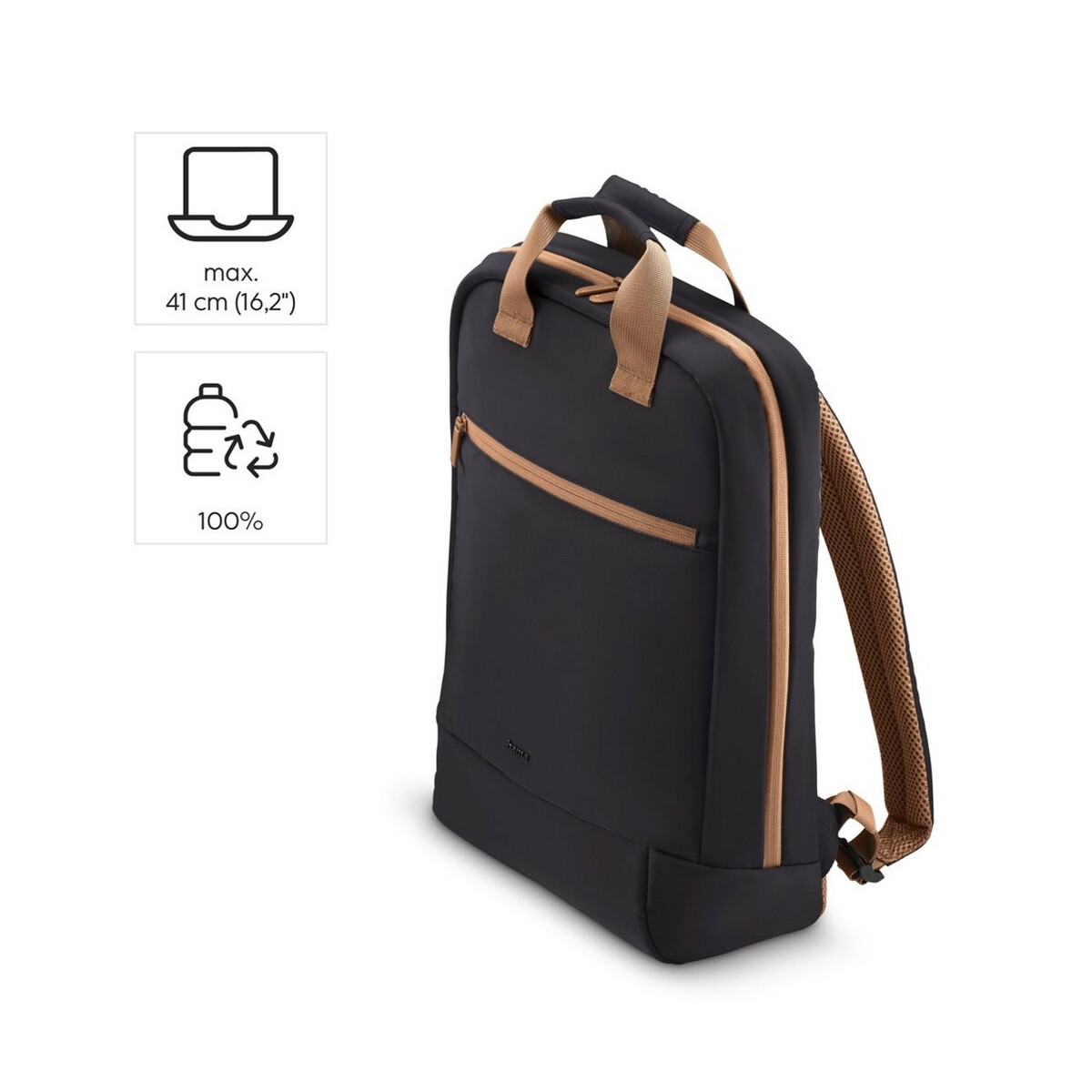 Torby na laptopa z logo – plecak laptopa 16,2″ hama lightweight – czarny VH040-03_AAA02 Plecak laptopa 16,2