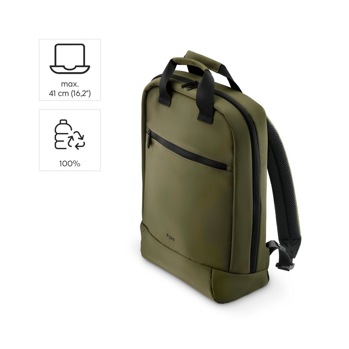 Torby na laptopa z logo – plecak laptopa 16,2″ hama lightweight – zielony VH040-06_AAA04 Plecak laptopa 16,2