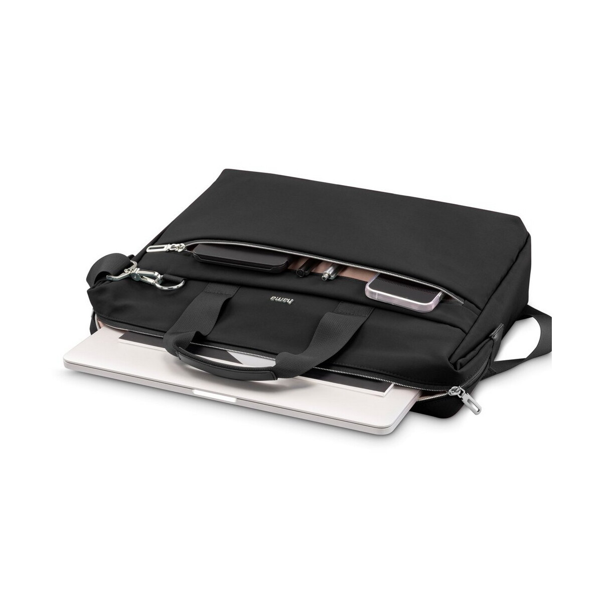 Torby na laptopa z logo – torba na laptopa 15,6″-16,2″ hama ultimate – czarna VH048-03_AAA03 Torba na laptopa 15,6