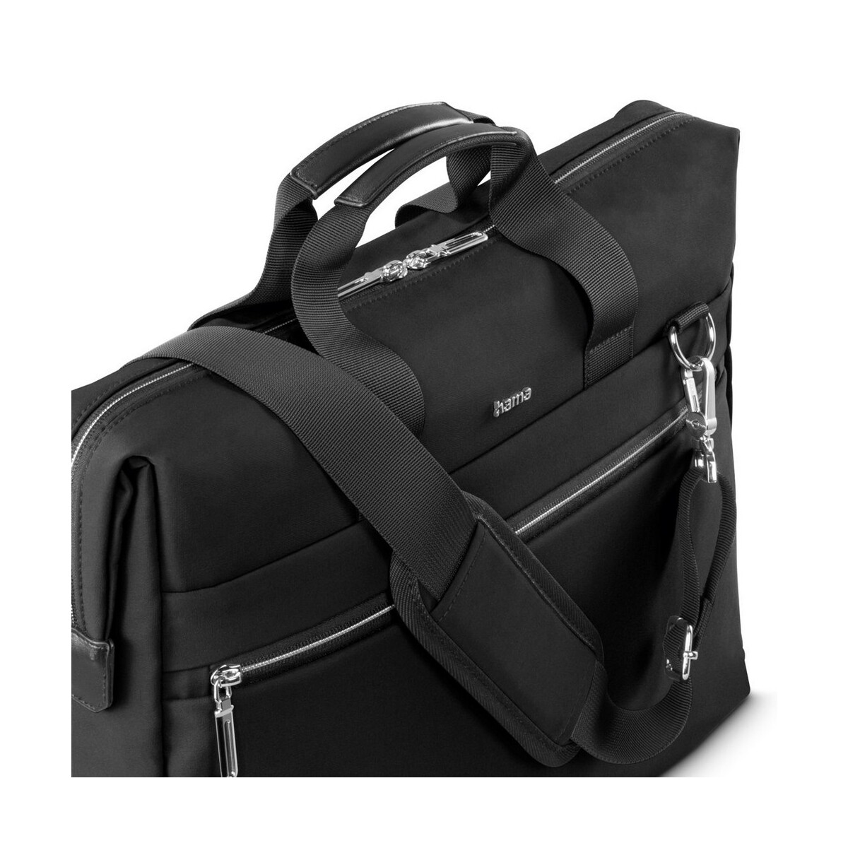 Torby na laptopa z logo – torba na laptopa 15,6″-16,2″ hama ultimate – czarna VH048-03_IDE01 Torba na laptopa 15,6