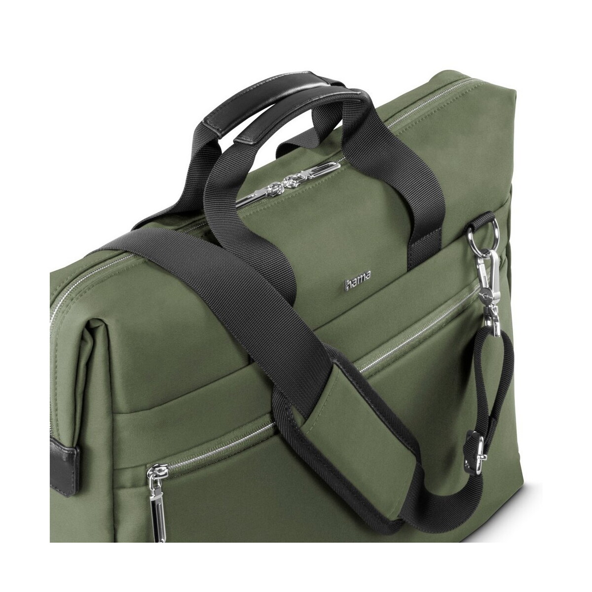 Torby na laptopa z logo – torba na laptopa 15,6″-16,2″ hama ultimate – zielona VH048-06_IDE01 Torba na laptopa 15,6