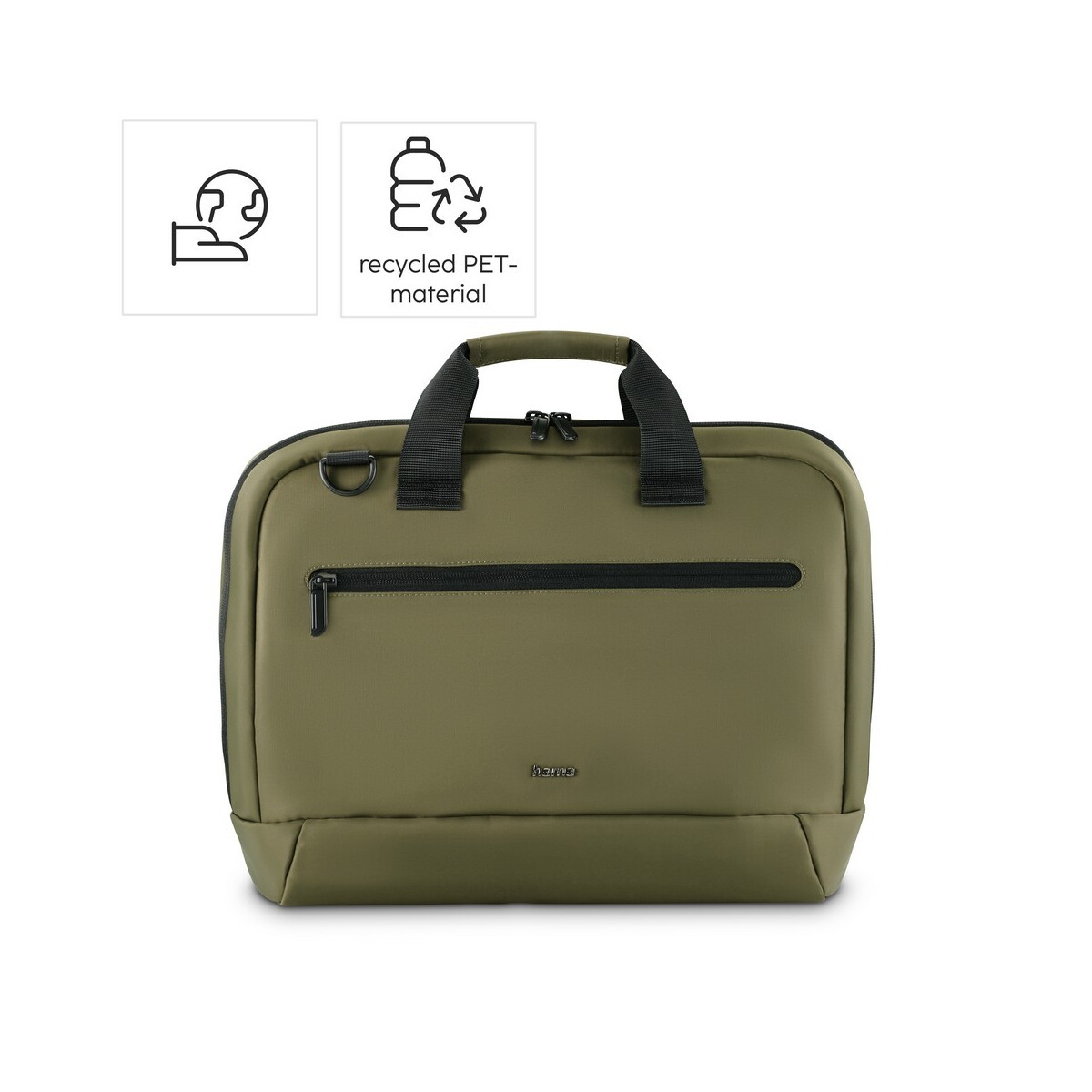 Torby na laptopa z logo – torba na laptopa 15,6″-16,2″ hama ultra lightweight – zielona VH044-06_AAB02 Torba na laptopa 15,6